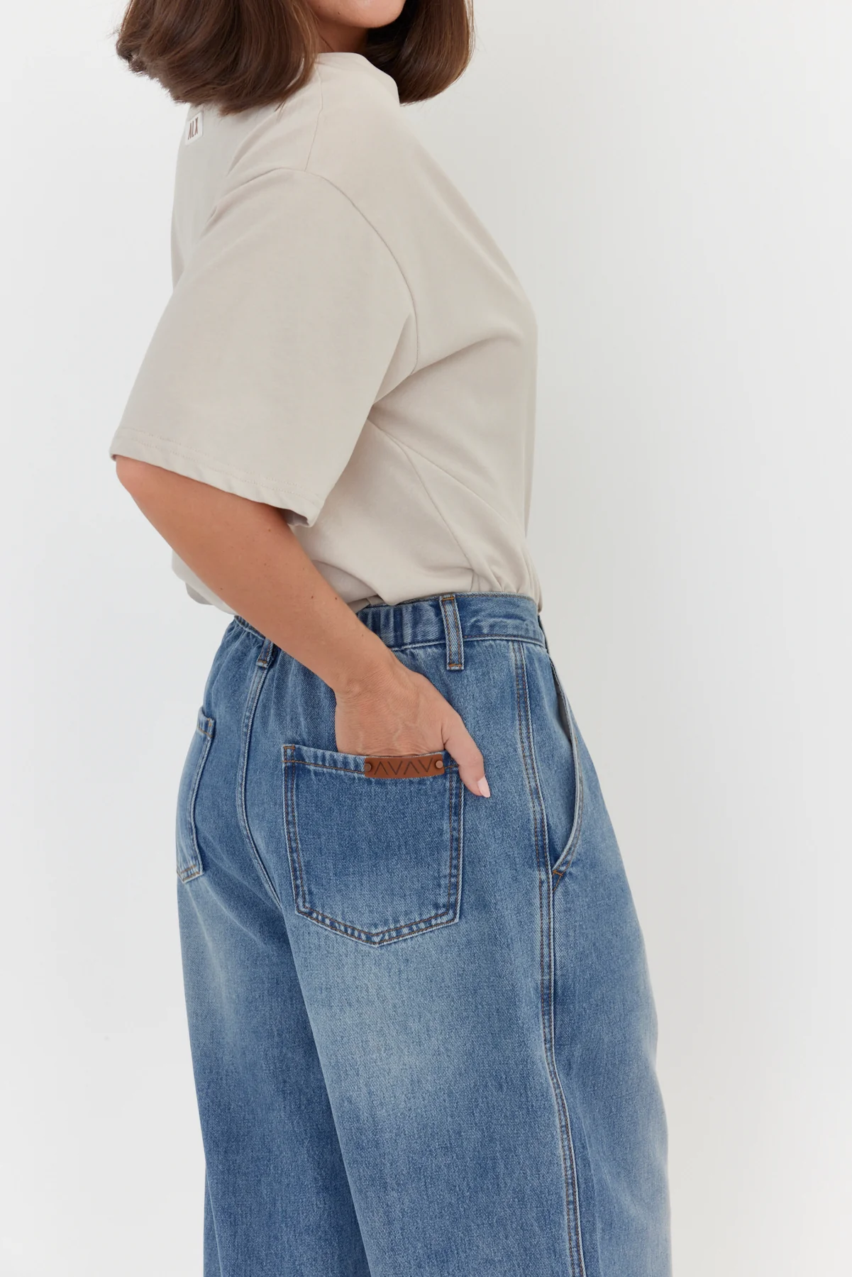ALESSIA Jeans Mid Blue Denim - Image 11