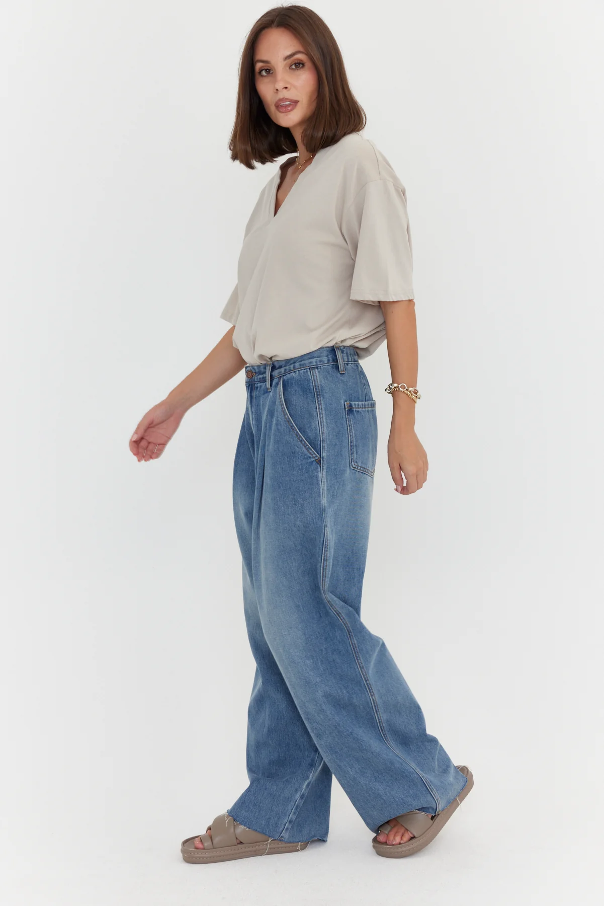 ALESSIA Jeans Mid Blue Denim - Image 9