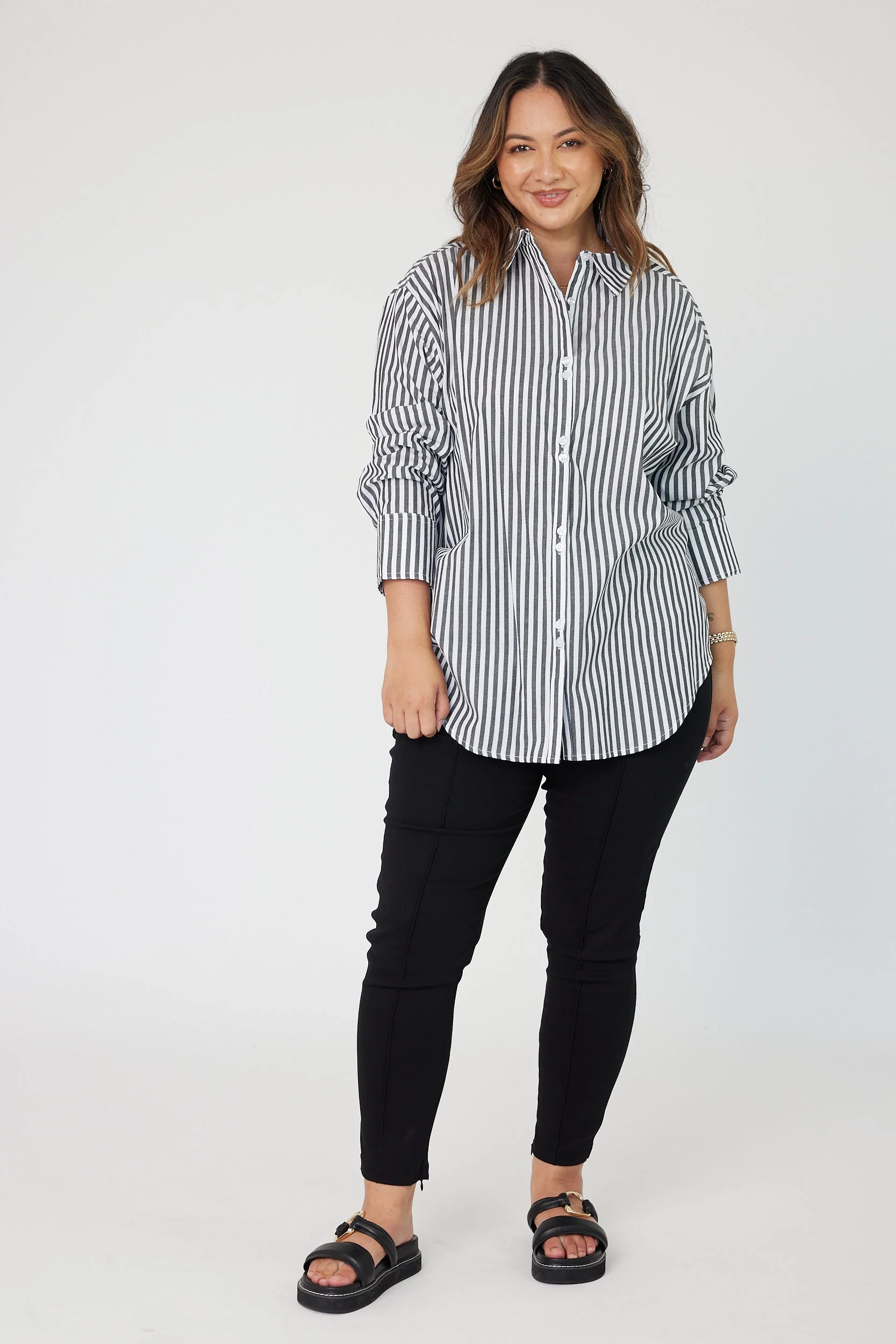 AUSTIN Shirt Black Stripe - Image 13