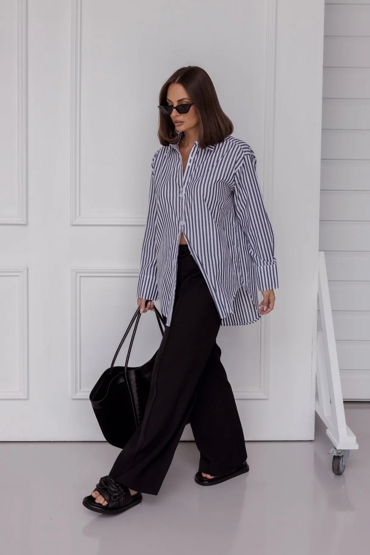 AUSTIN Shirt Black Stripe - Image 3