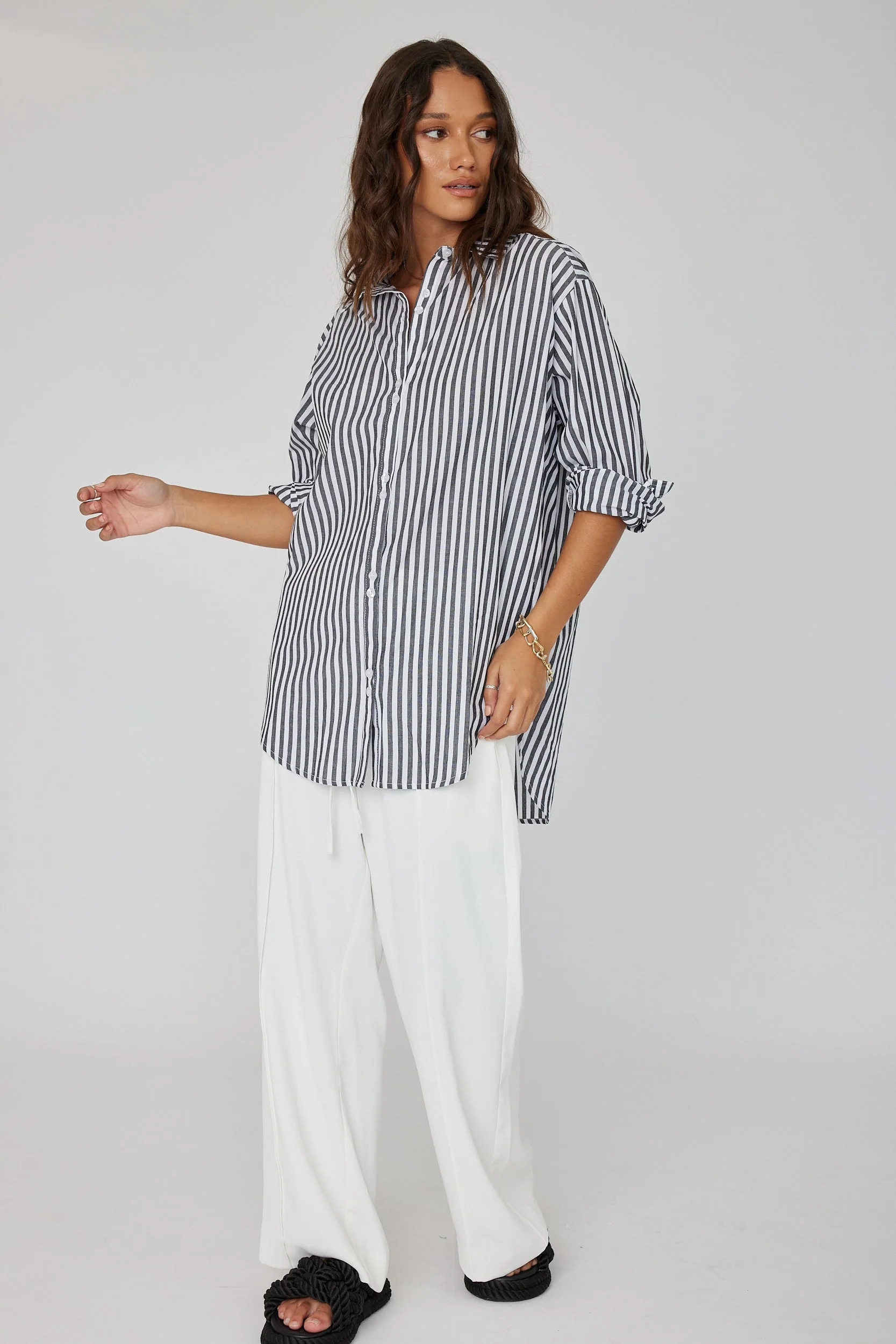 AUSTIN Shirt Black Stripe - Image 5