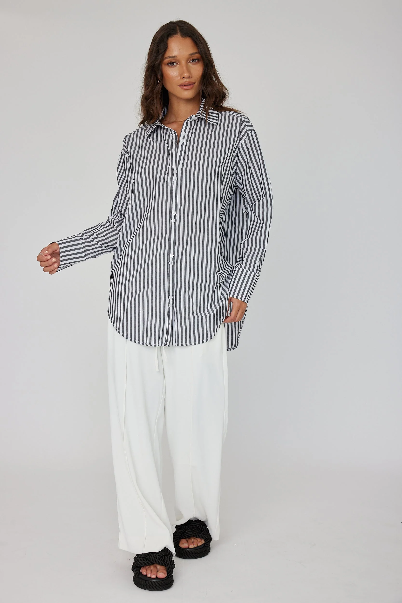 AUSTIN Shirt Black Stripe - Image 7