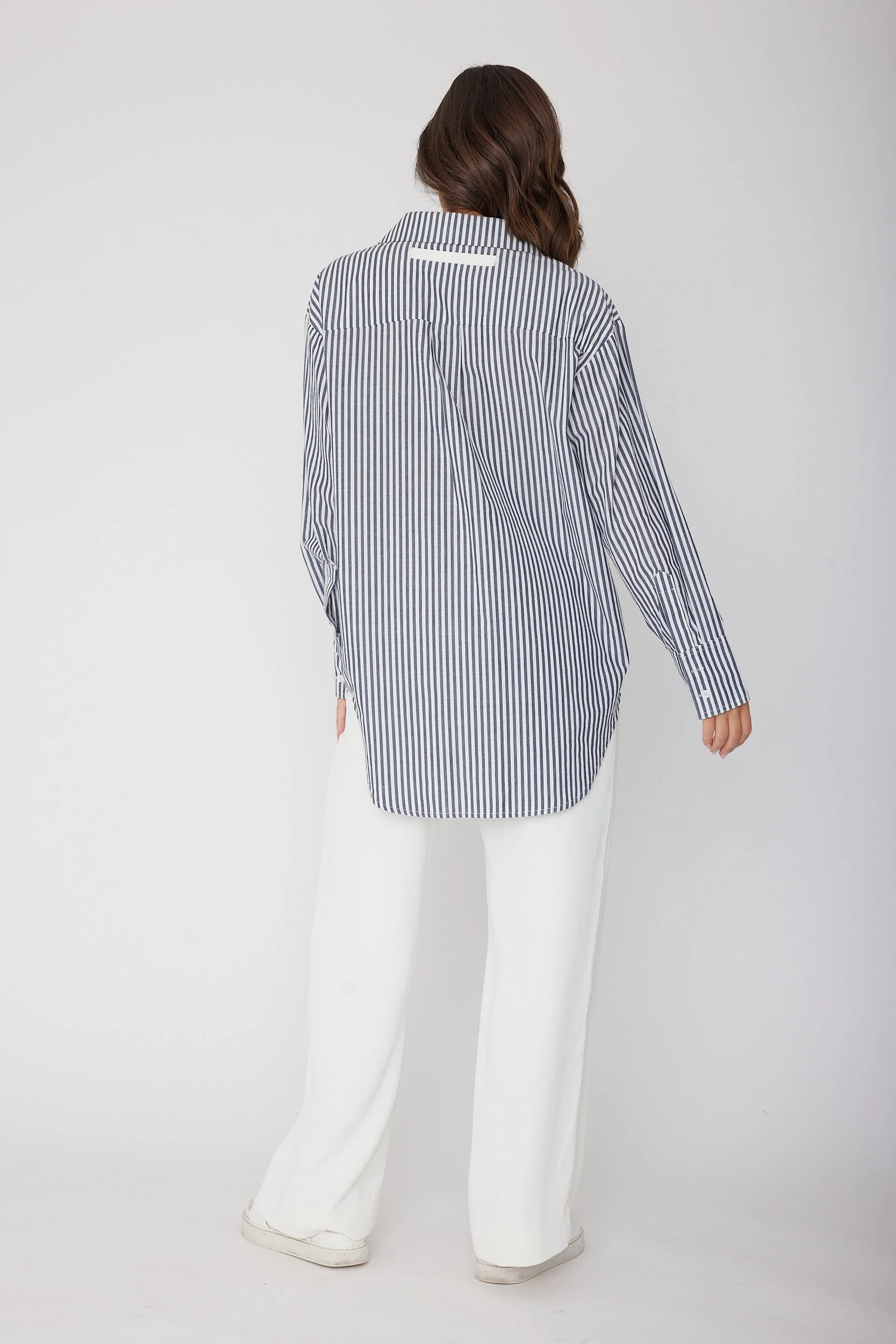 AUSTIN Shirt Navy Stripe - Image 10