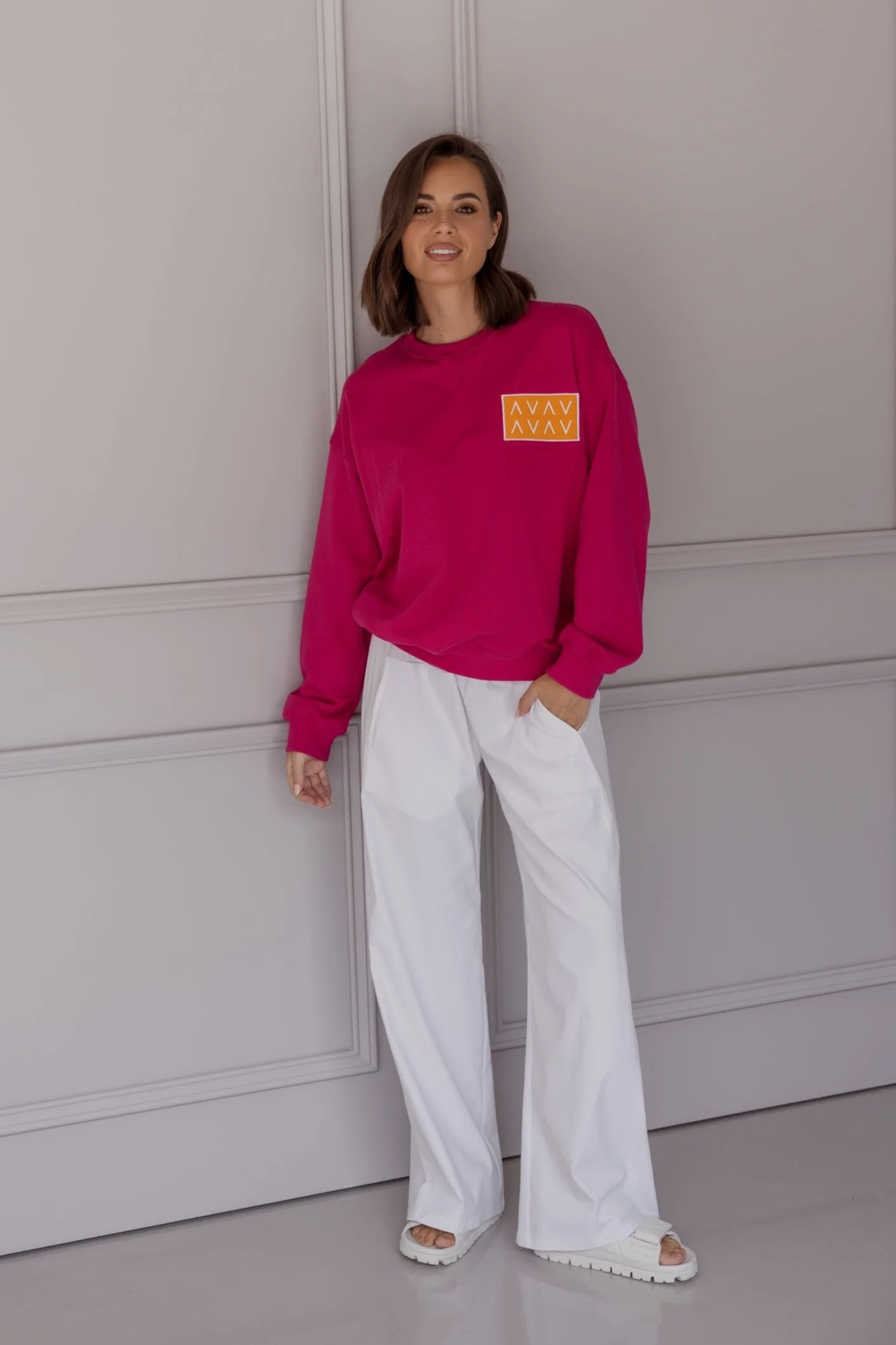 BALMAIN Jumper Hot Pink - Image 5