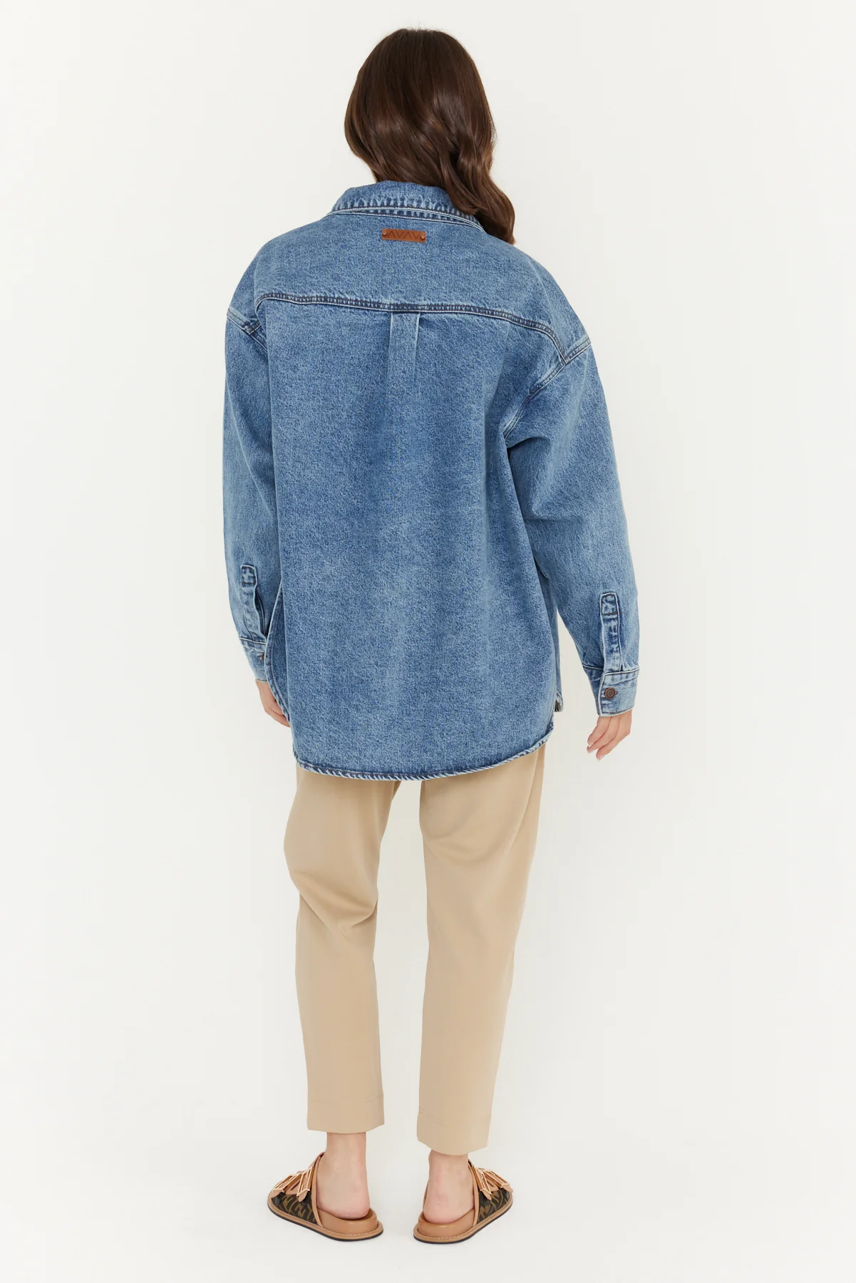 BASEN Shacket Blue Denim - Image 13