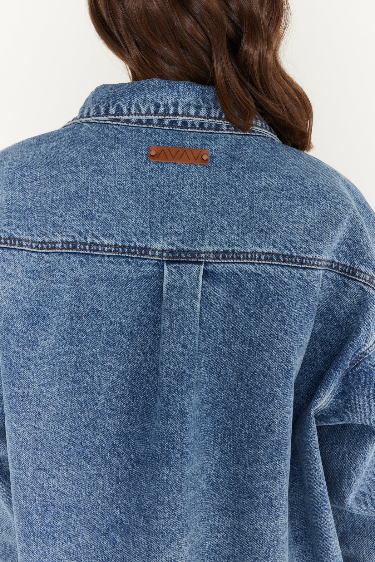 BASEN Shacket Blue Denim - Image 14