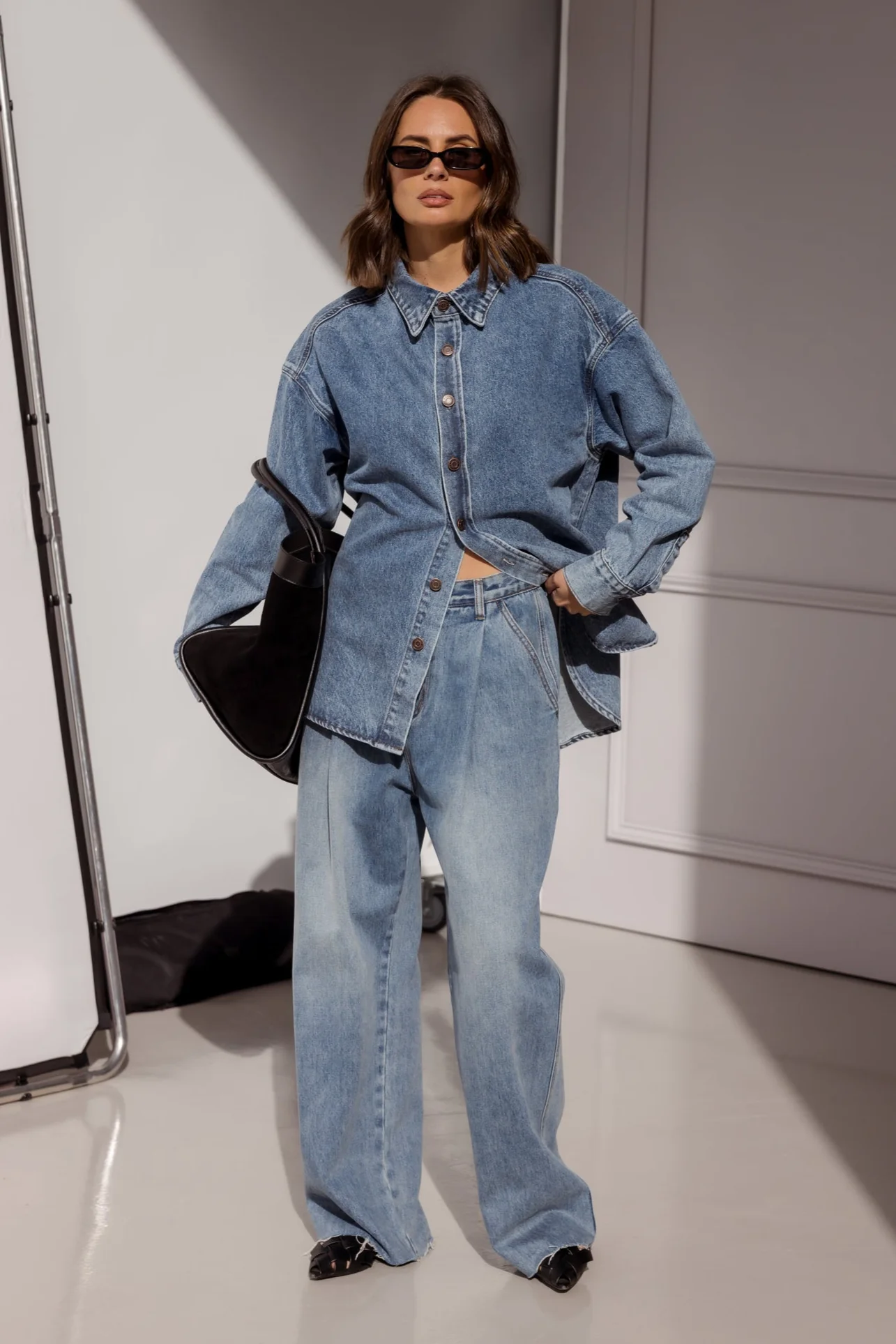 BASEN Shacket Blue Denim - Image 6