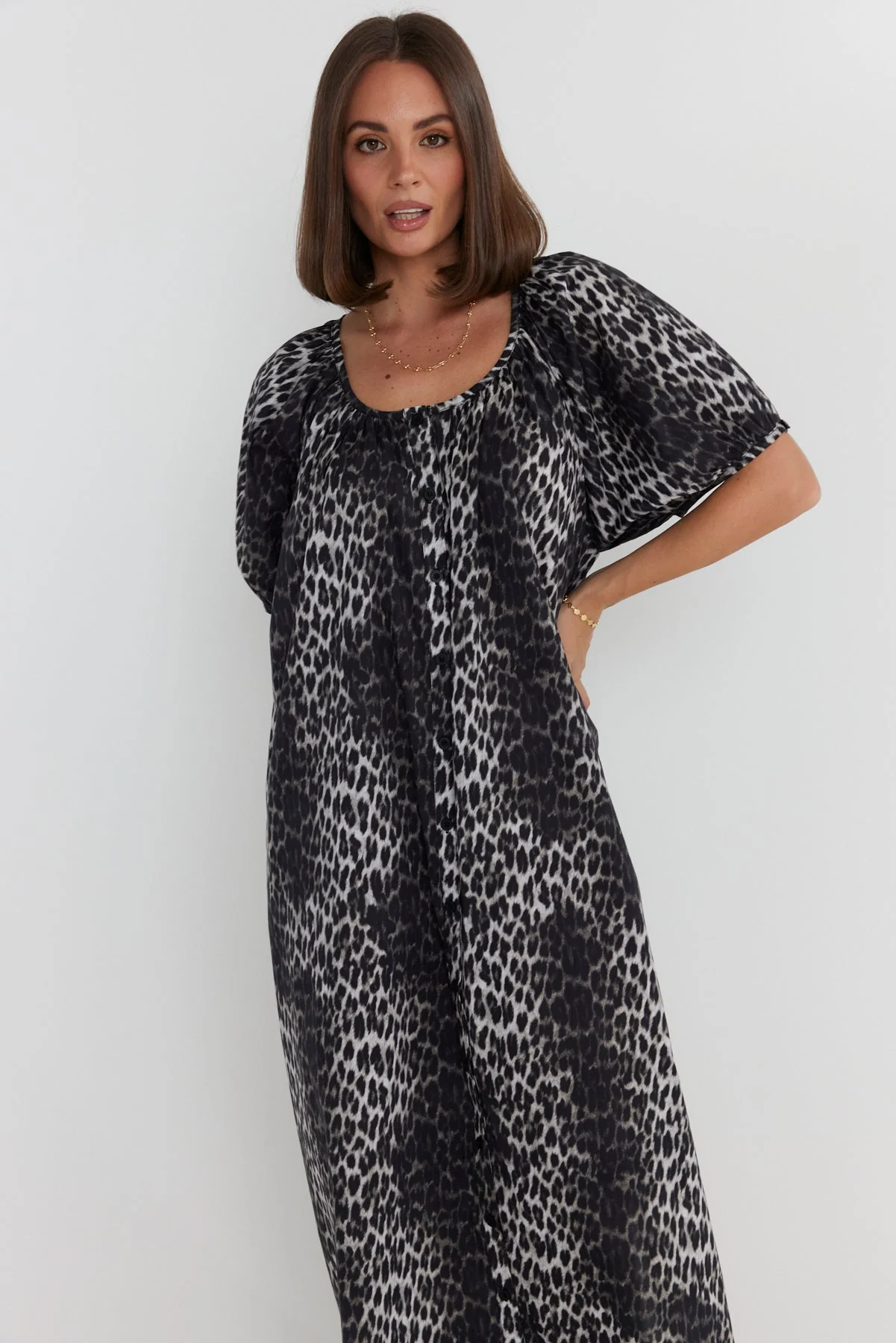 BAYLEE Dress Leopard - Image 6