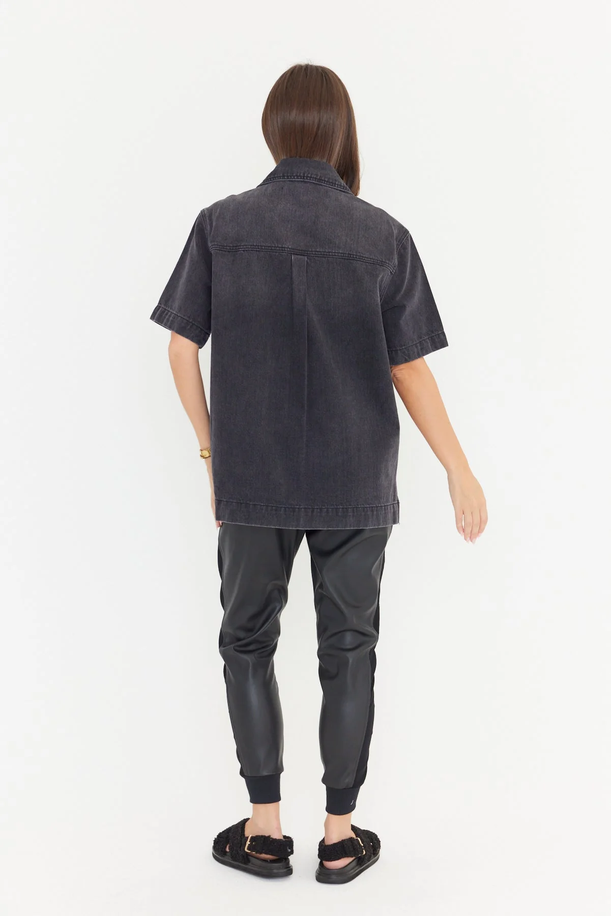 BECKHAM Shirt Black Denim - Image 10