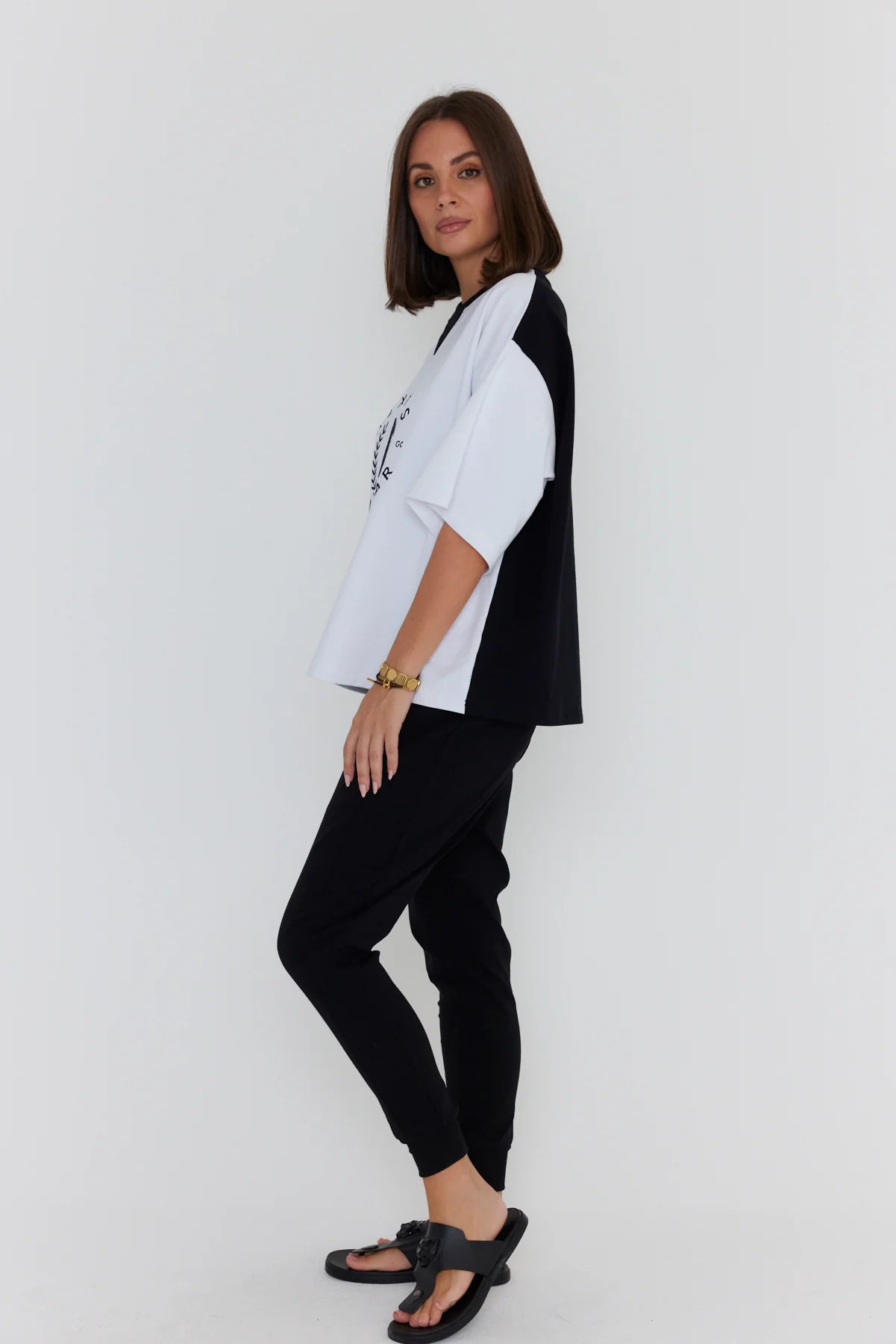 BRAX T-Shirt White/Black - Image 10