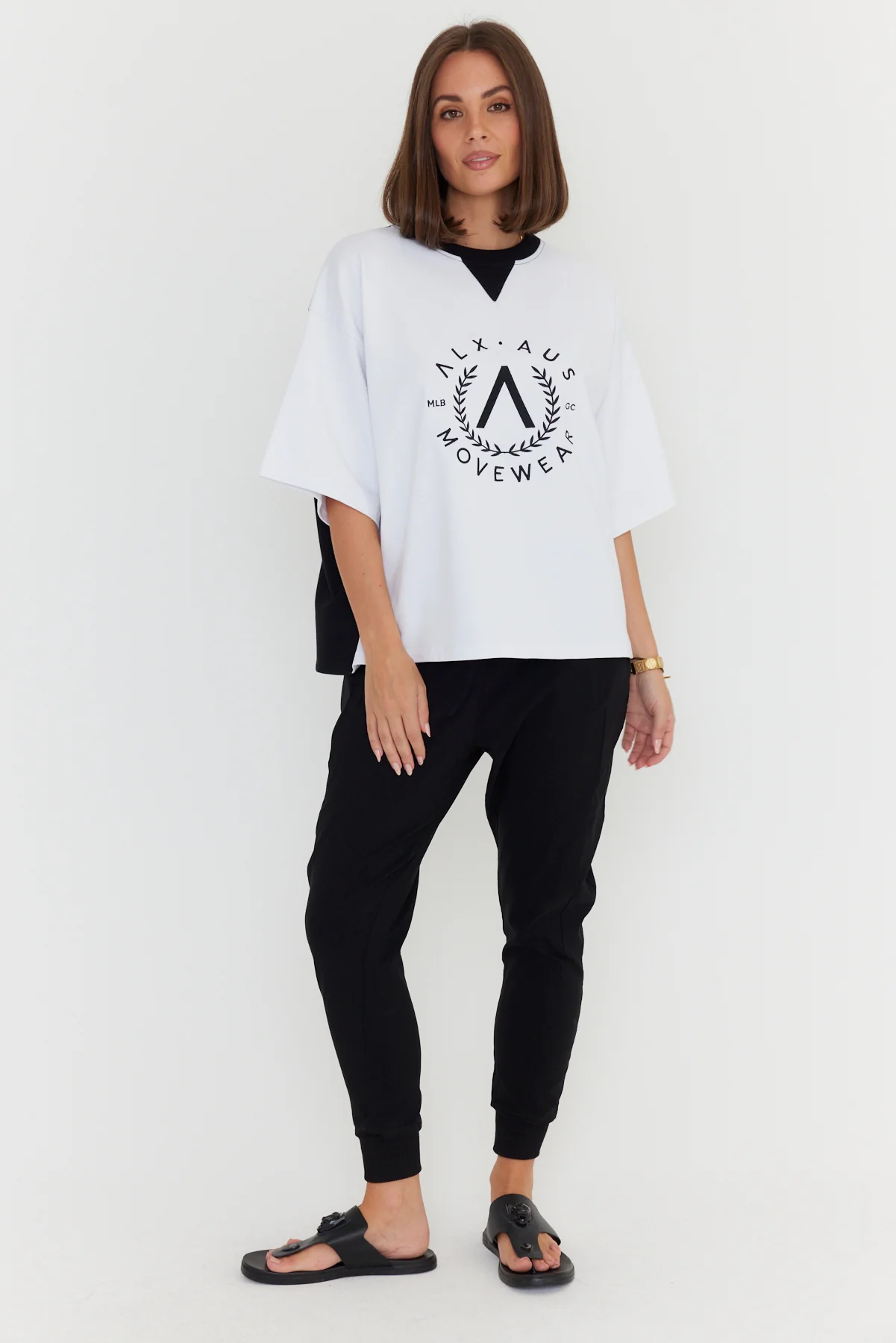 BRAX T-Shirt White/Black - Image 6
