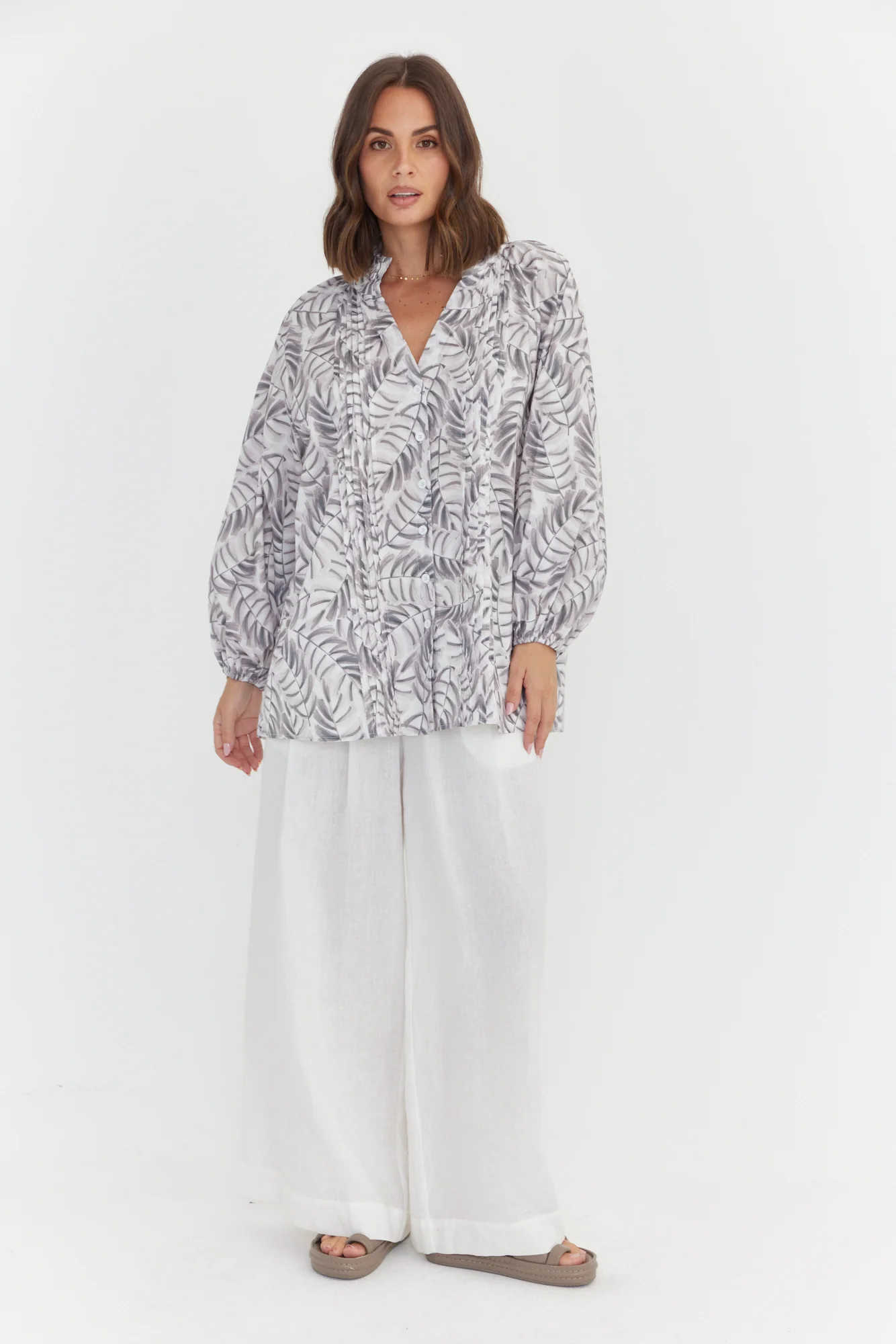 CAITS Blouse Coco Leaf Print - Image 5