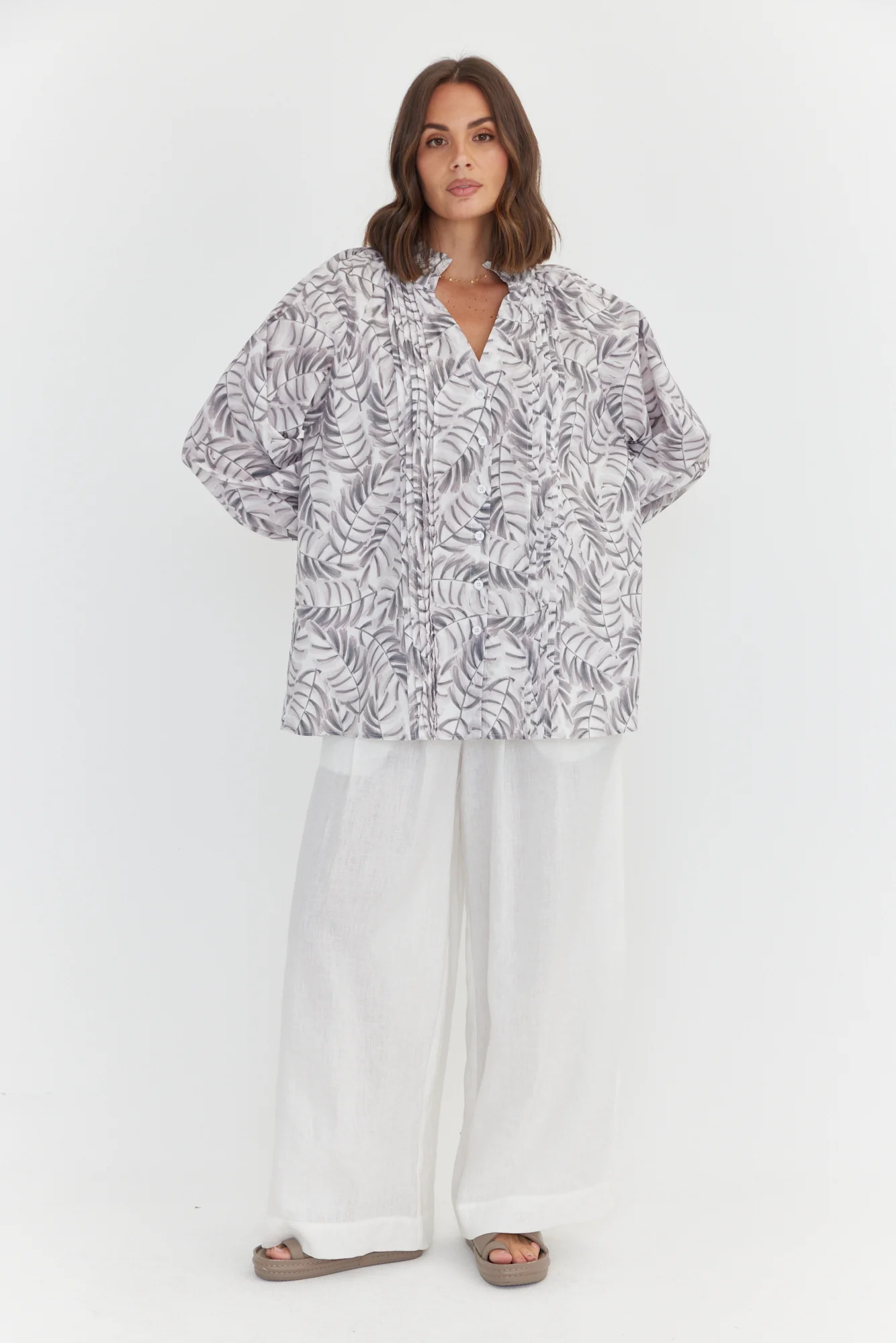 CAITS Blouse Coco Leaf Print - Image 7