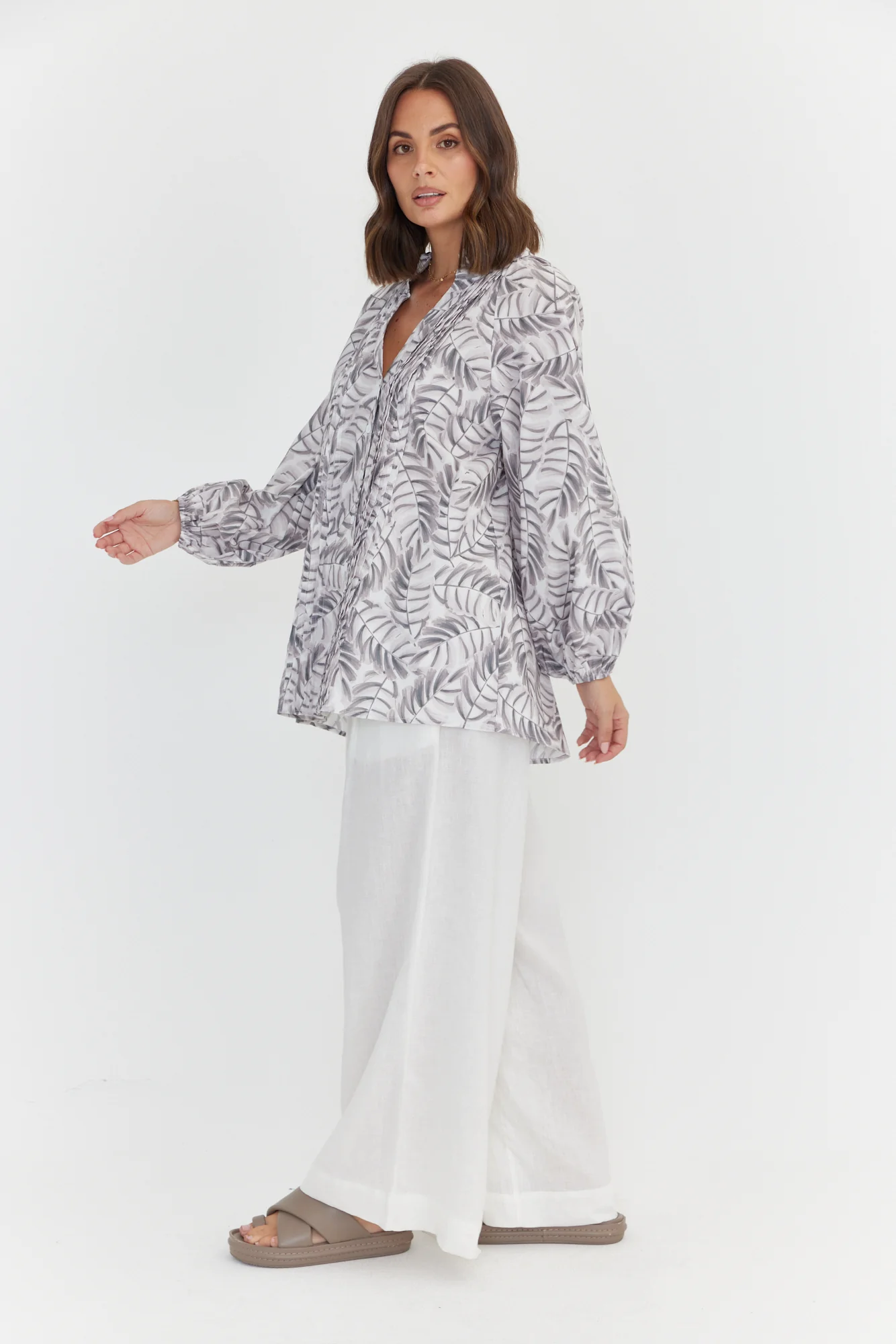 CAITS Blouse Coco Leaf Print - Image 9