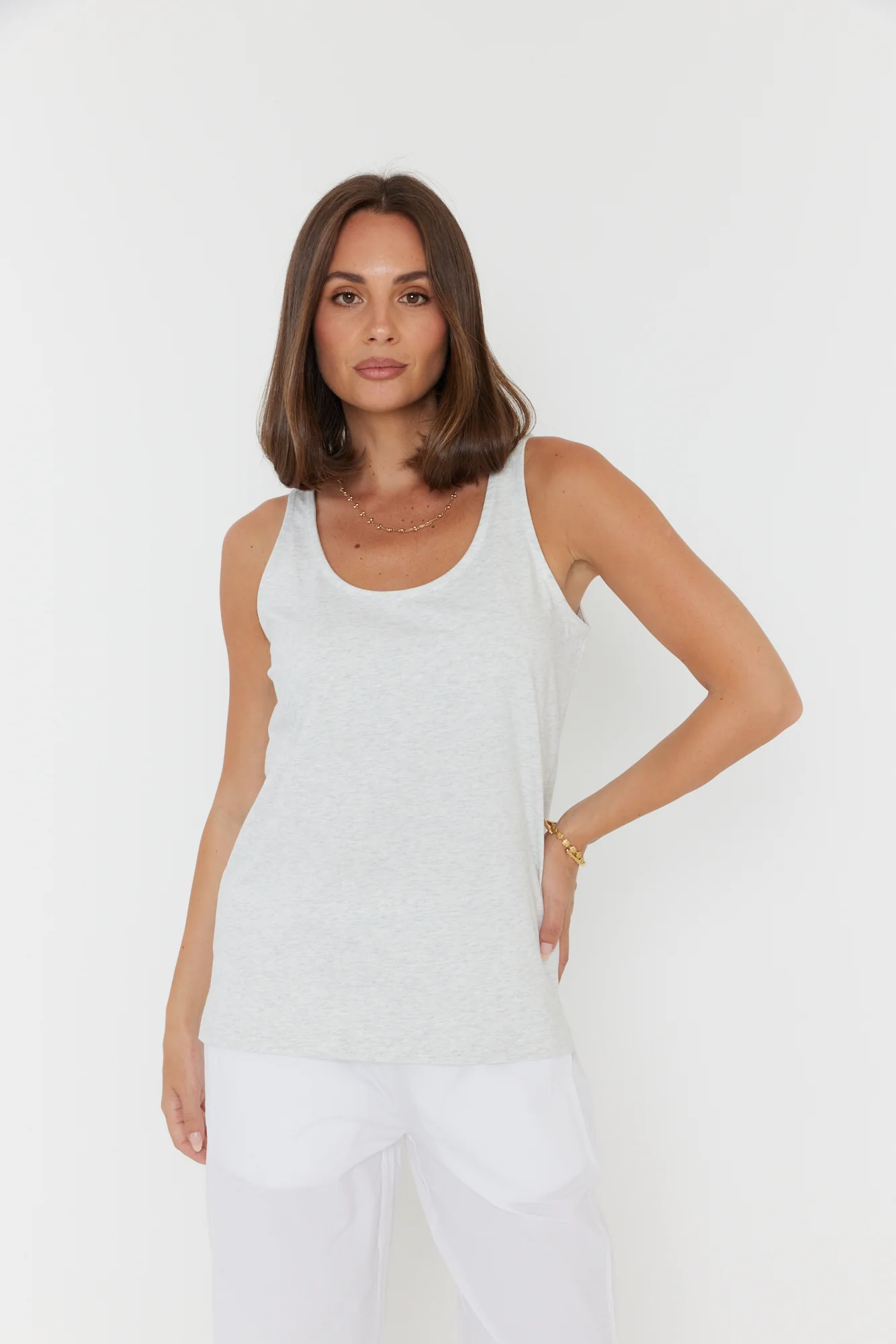 CAMSON Singlet Grey Marle - Image 4