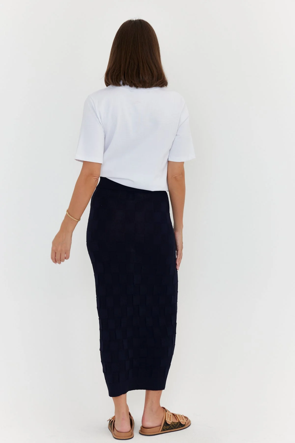 COMO Knit Skirt Navy - Image 11