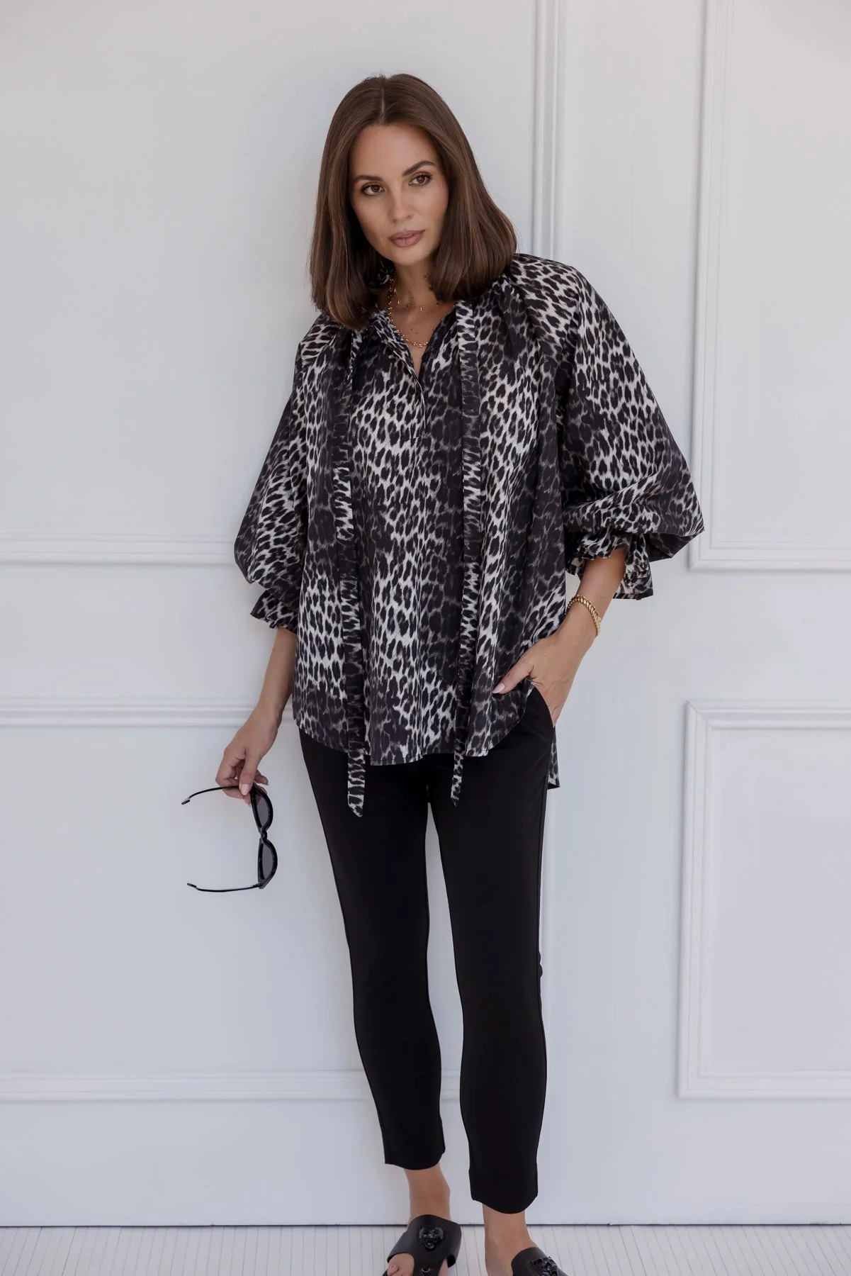 DANILL Blouse Leopard Print - Image 3