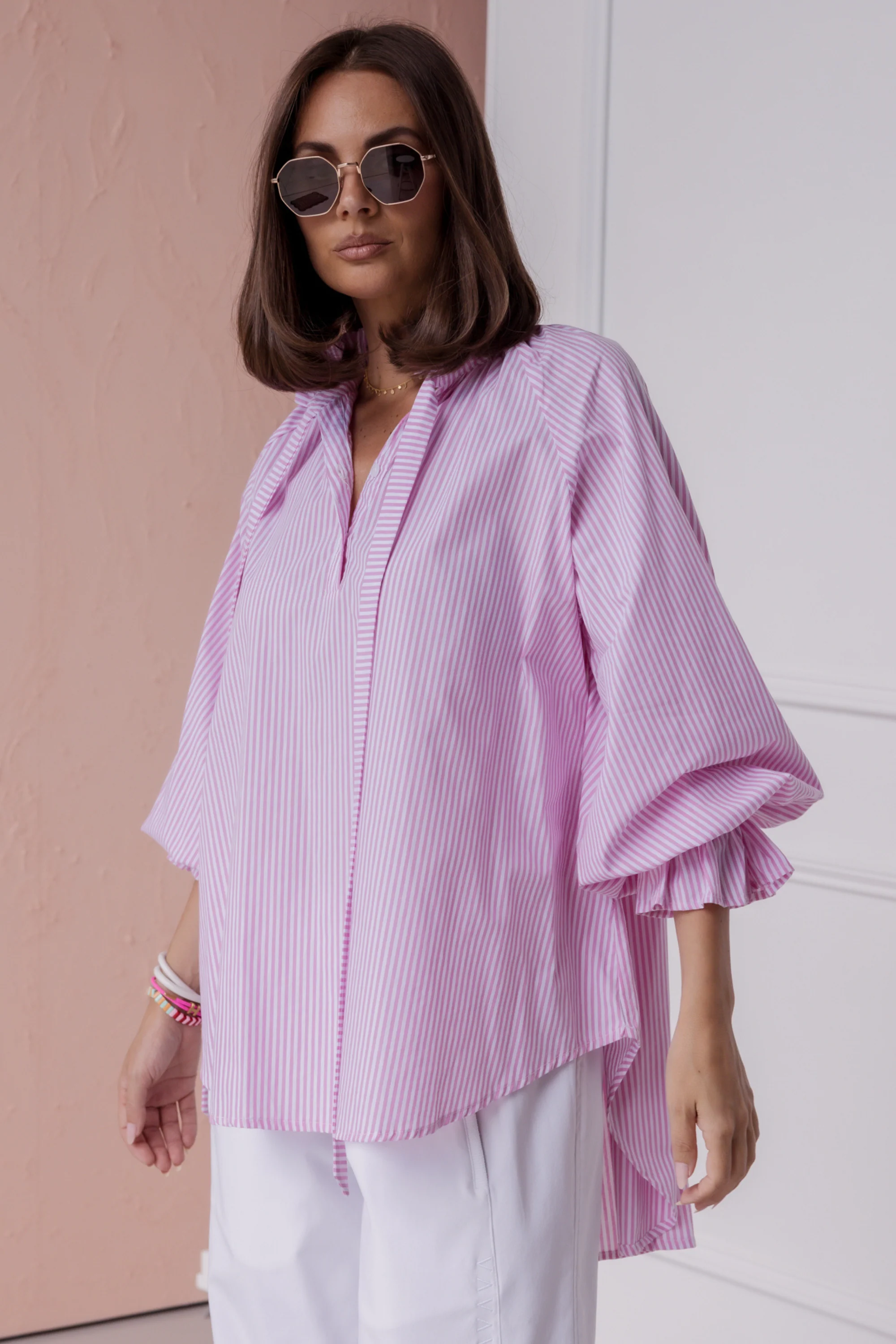 DANILL Blouse Pink Stripe