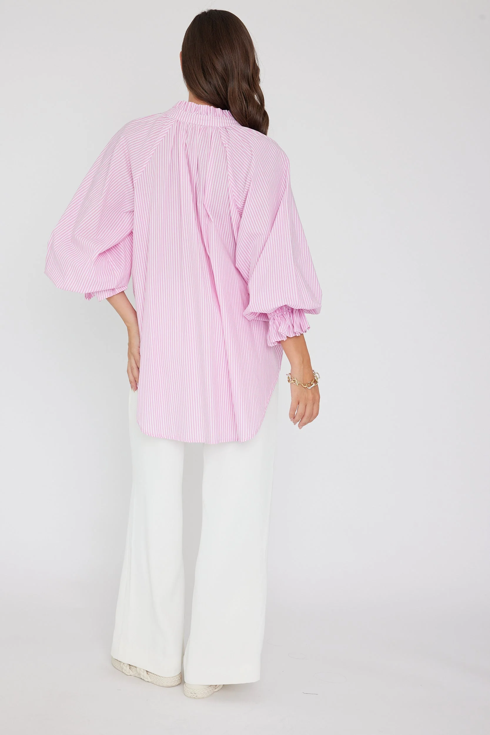 DANILL Blouse Pink Stripe - Image 10