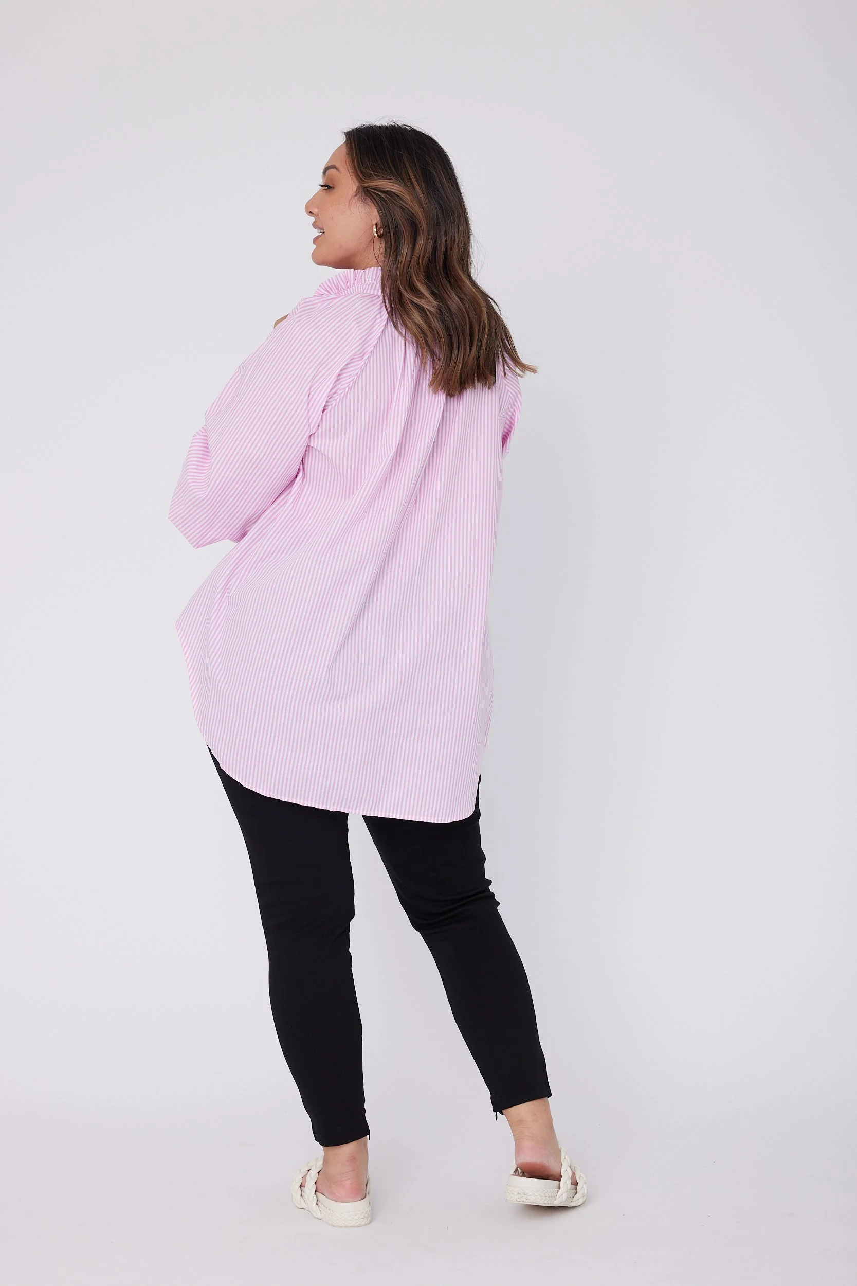 DANILL Blouse Pink Stripe - Image 11