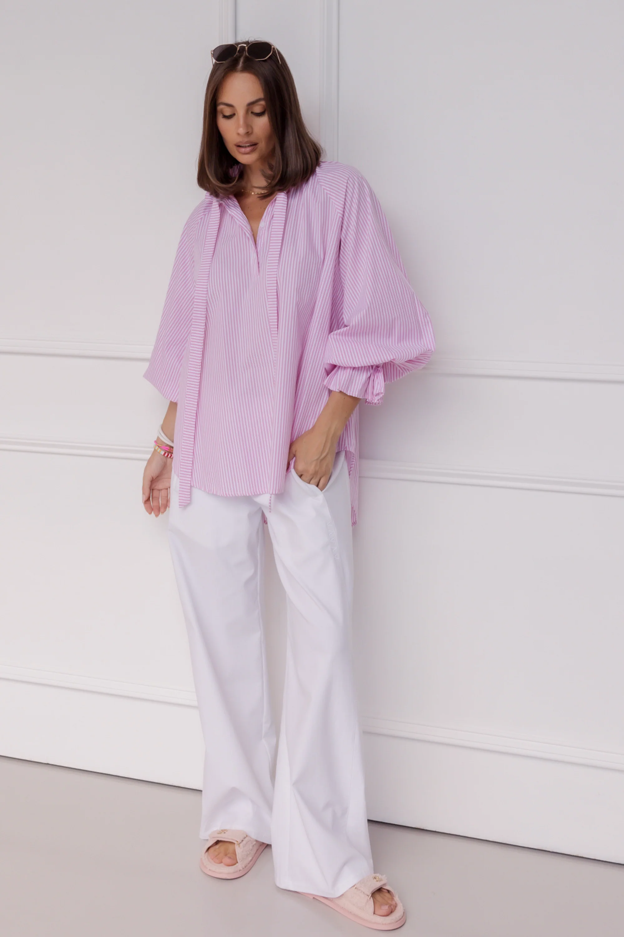 DANILL Blouse Pink Stripe - Image 2