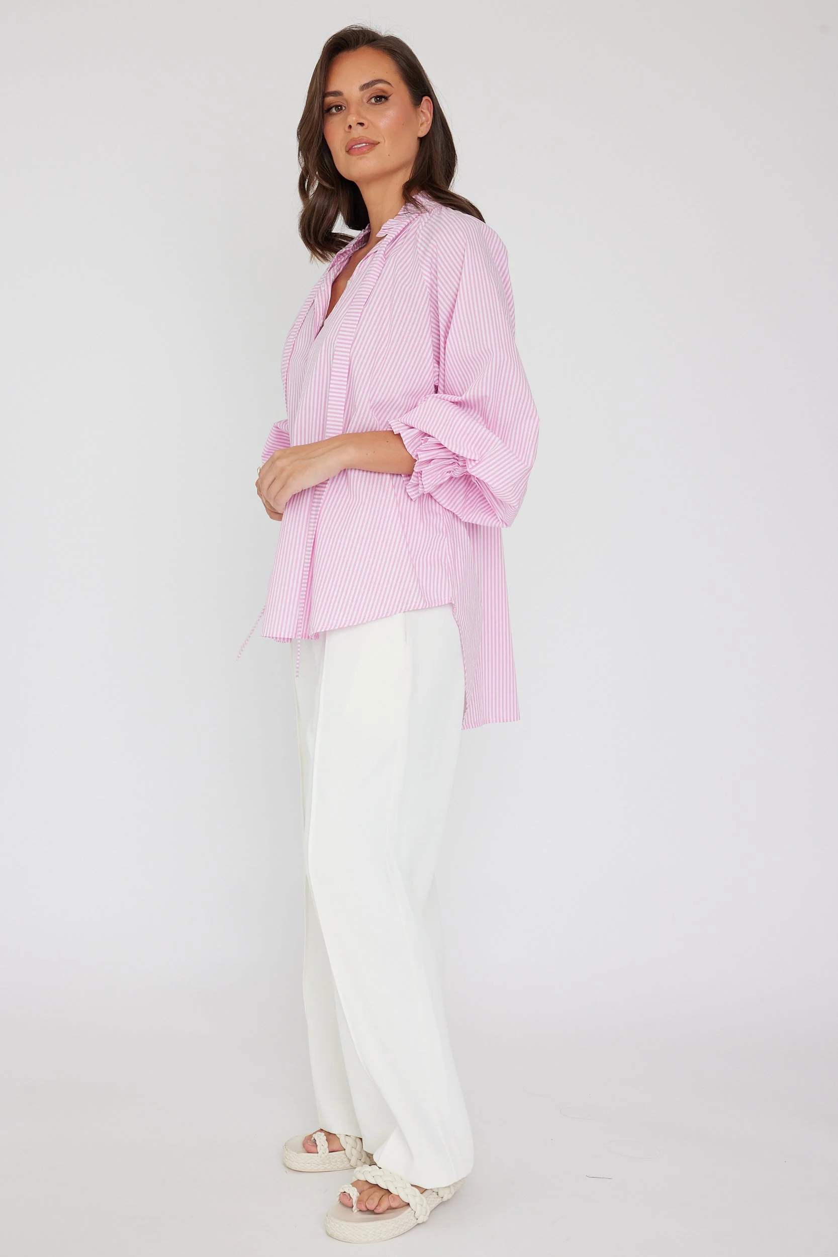 DANILL Blouse Pink Stripe - Image 8