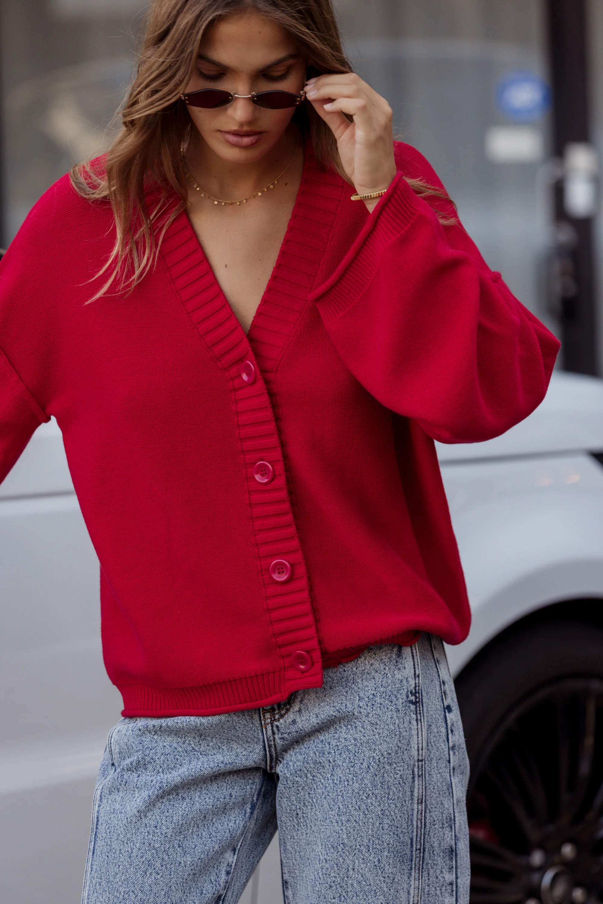 DANTE Cardigan Red - Image 2