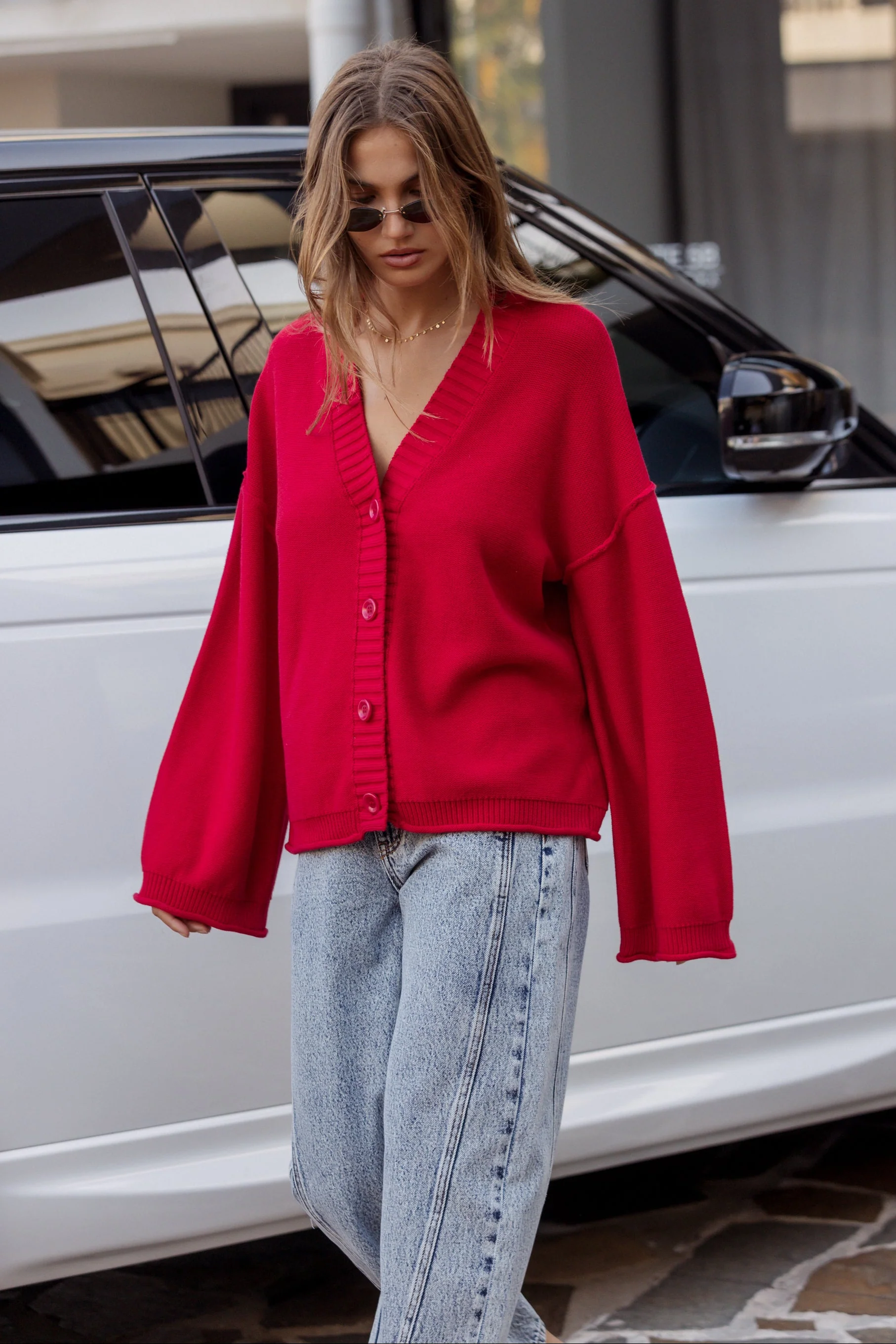 DANTE Cardigan Red - Image 4