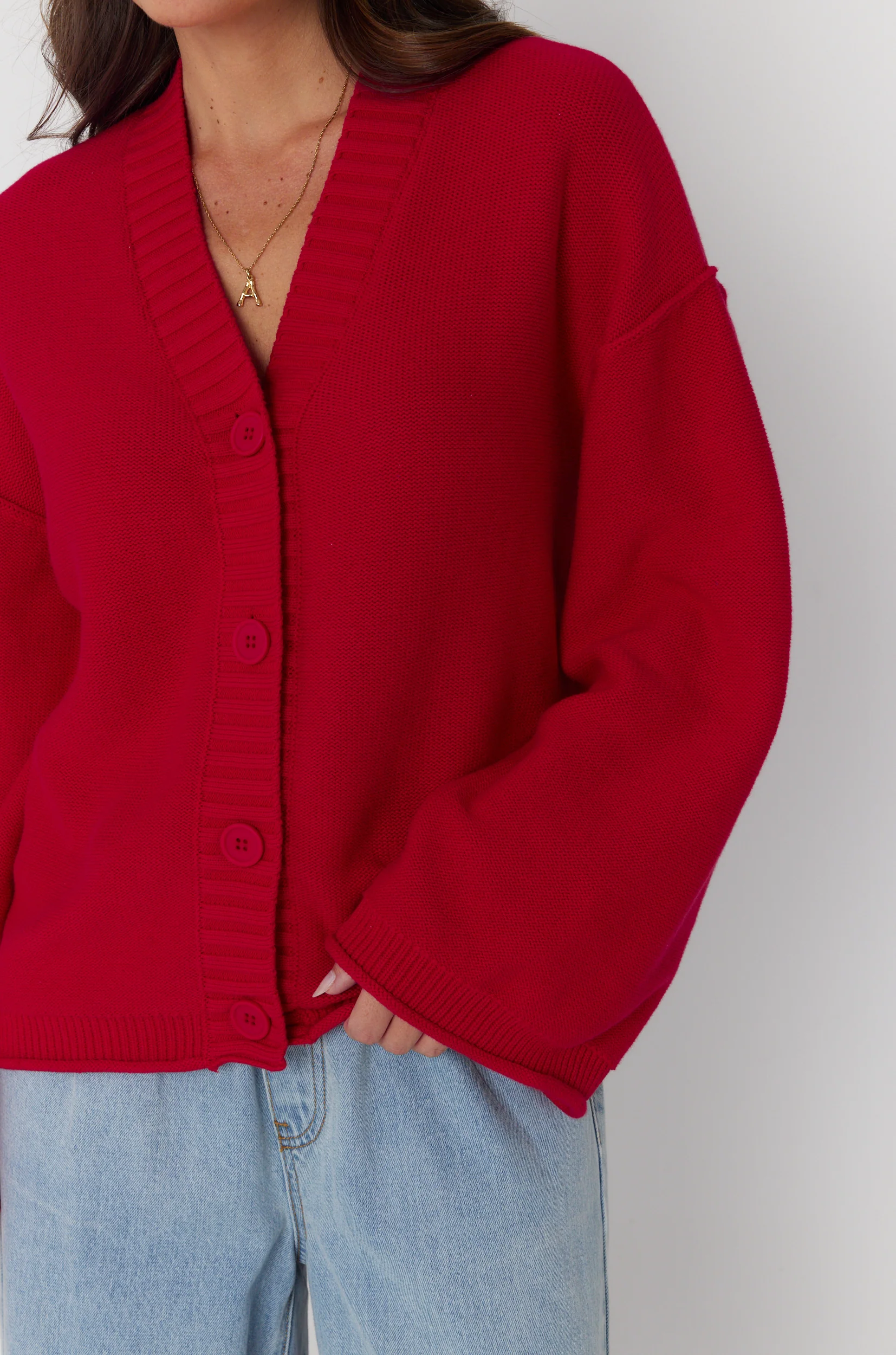 DANTE Cardigan Red - Image 9