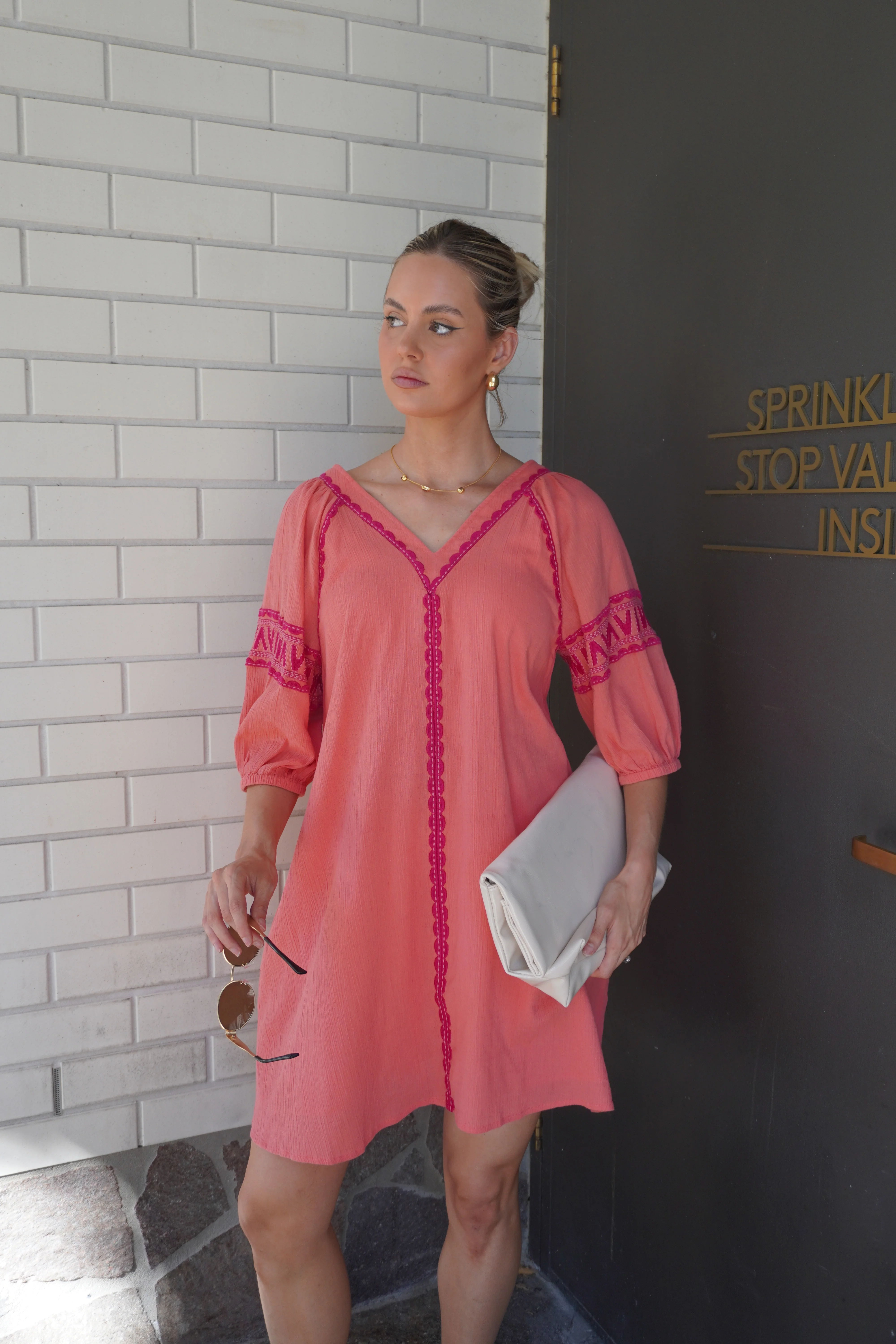 DARCY Dress Coral - Image 6