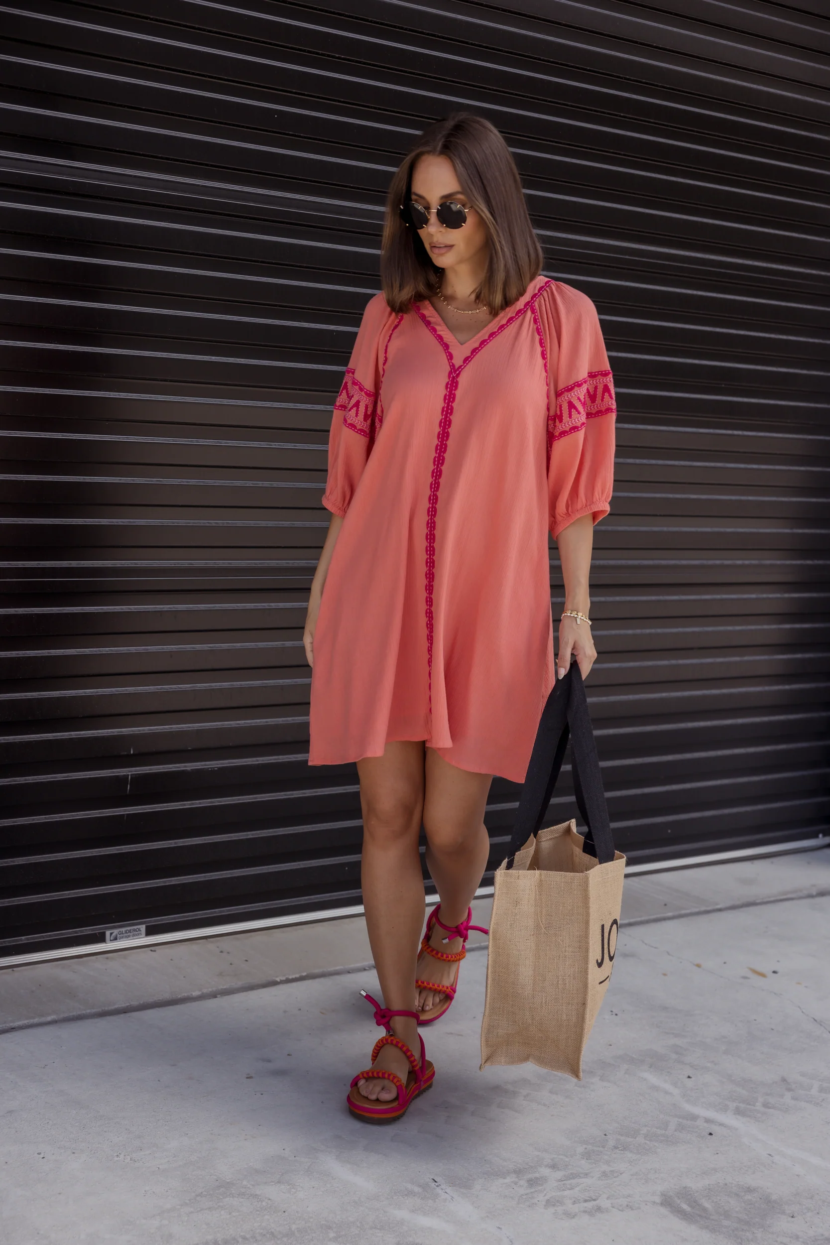 DARCY Dress Coral - Image 7