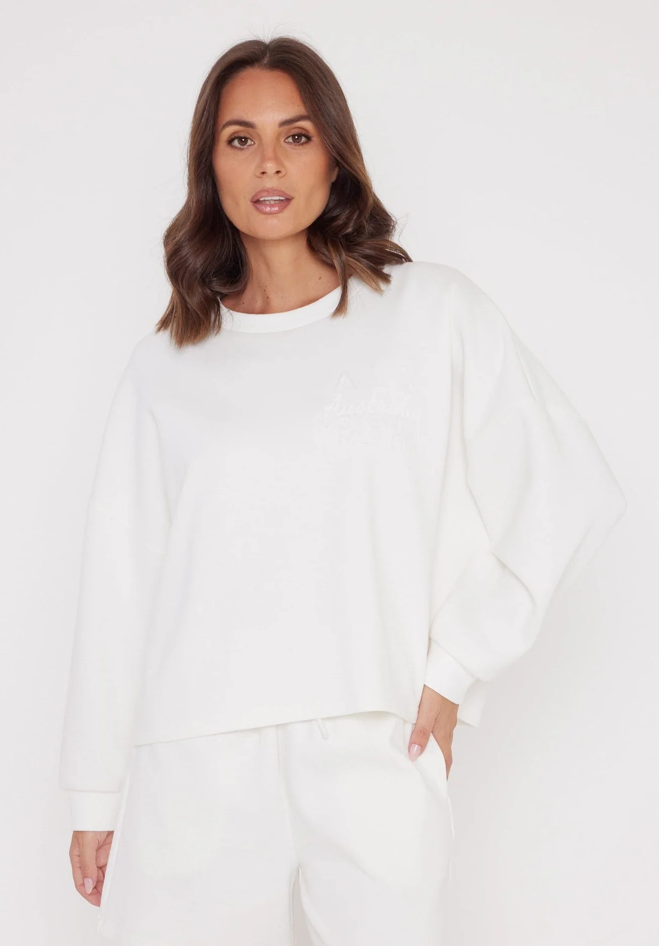 EMBY Long Sleeve Top White - Image 4