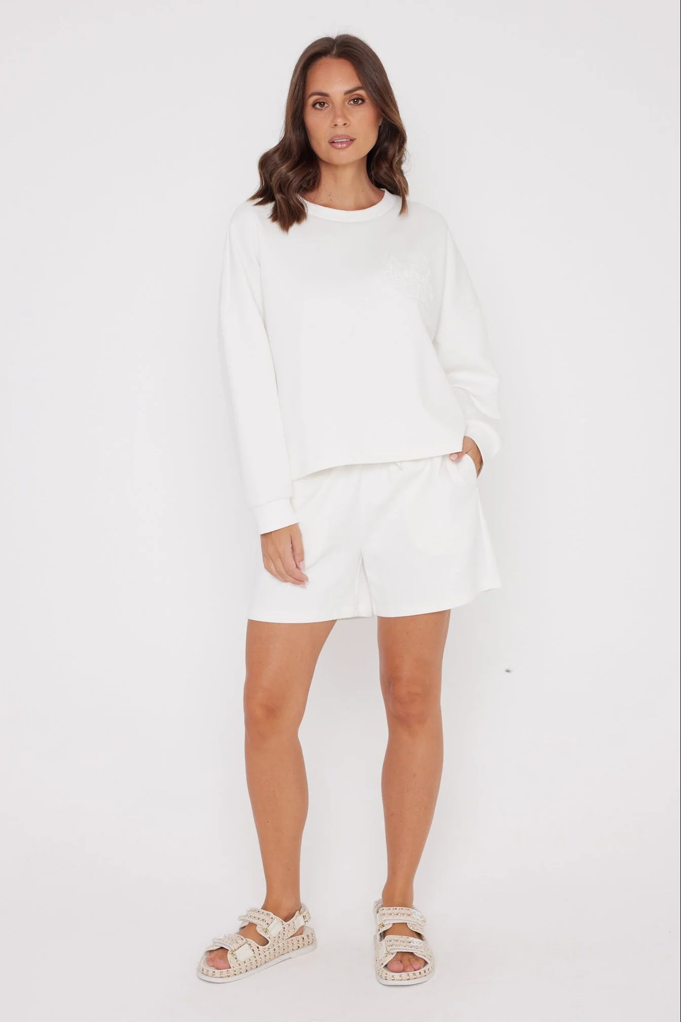 EMBY Long Sleeve Top White - Image 6
