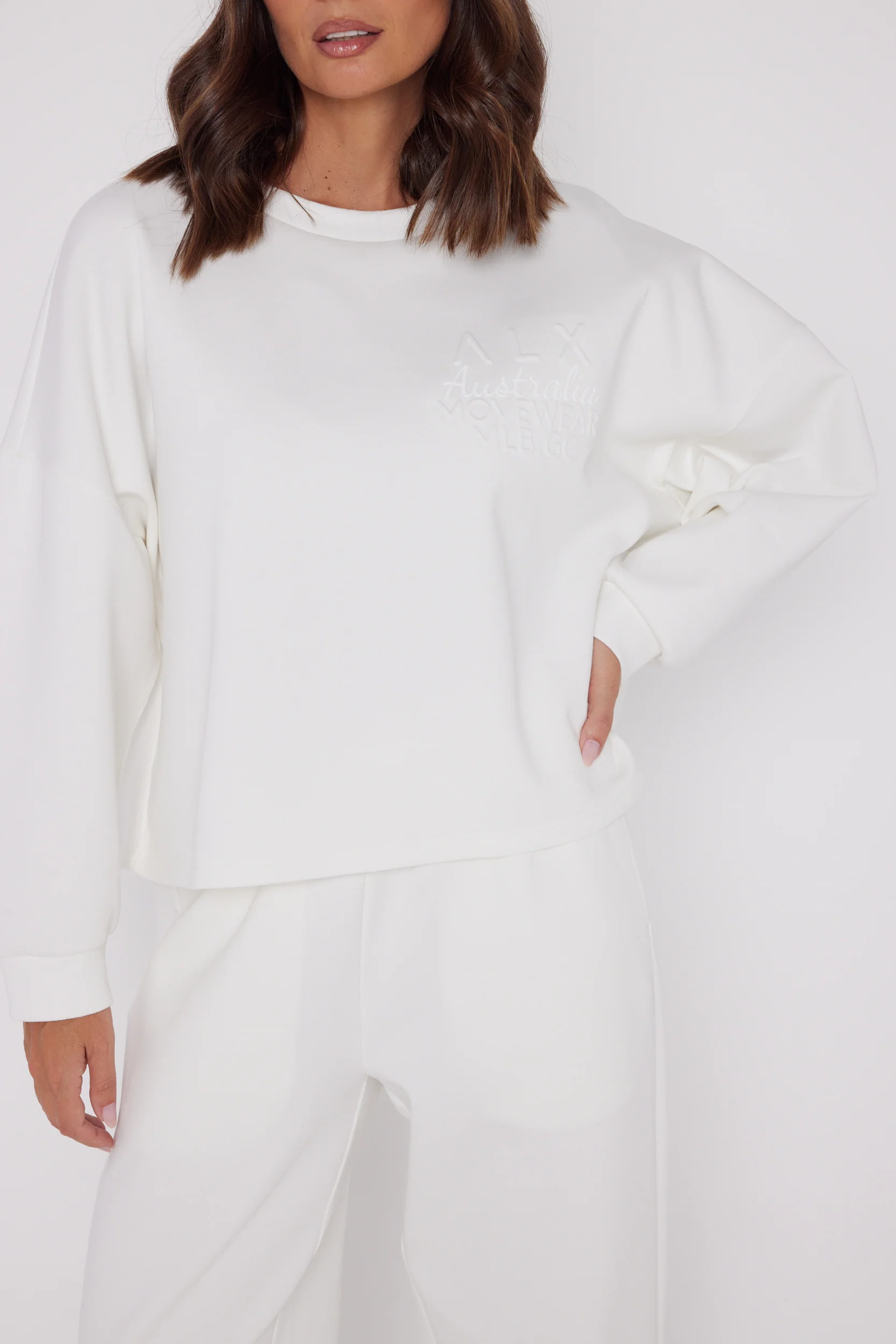 EMBY Long Sleeve Top White - Image 7
