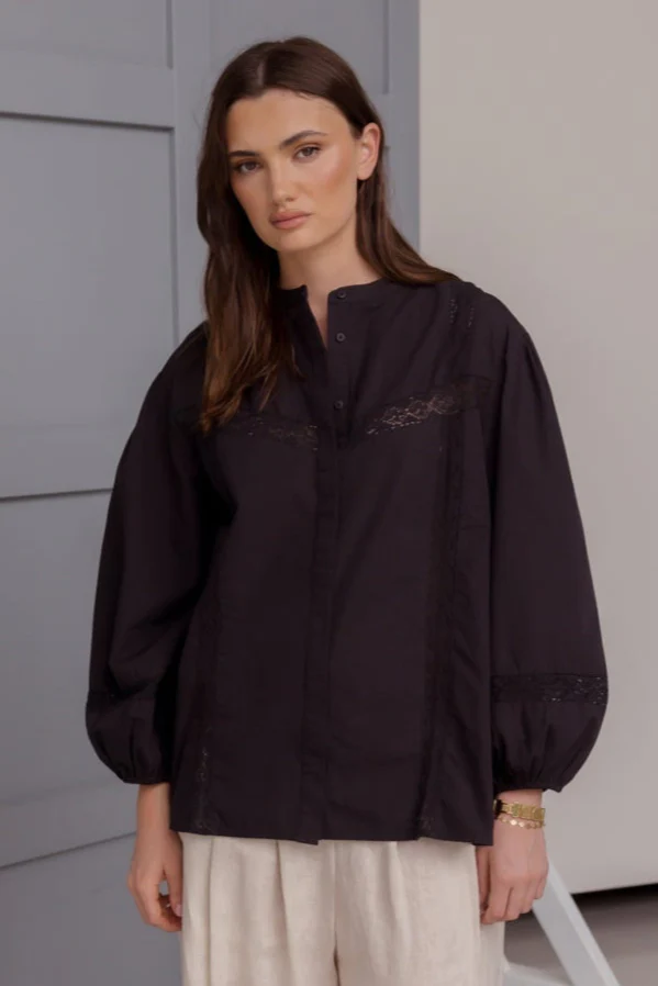 EVERETT Blouse Black - Image 4