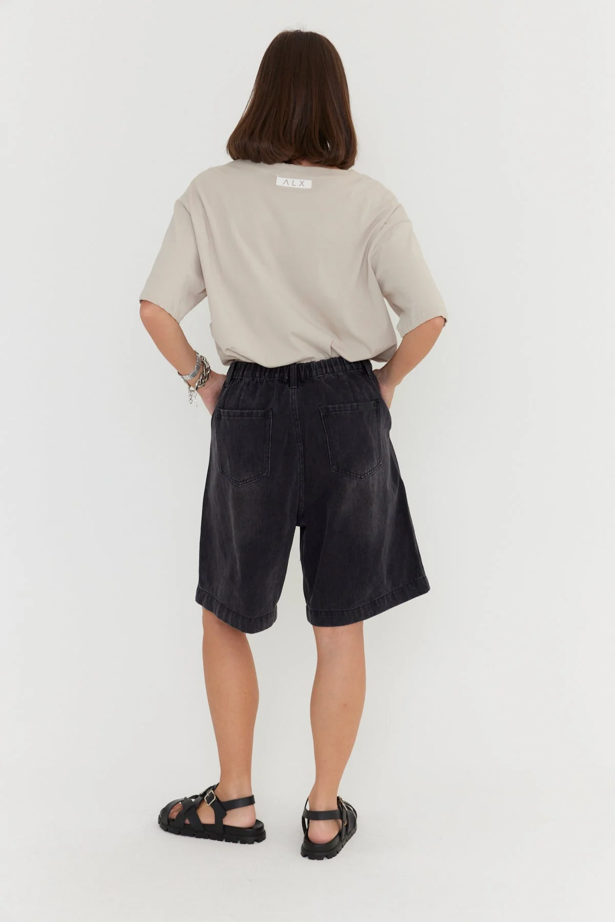 HARVEY Shorts Black Denim - Image 11