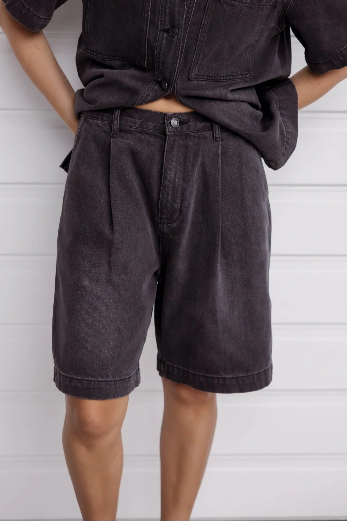 HARVEY Shorts Black Denim - Image 3