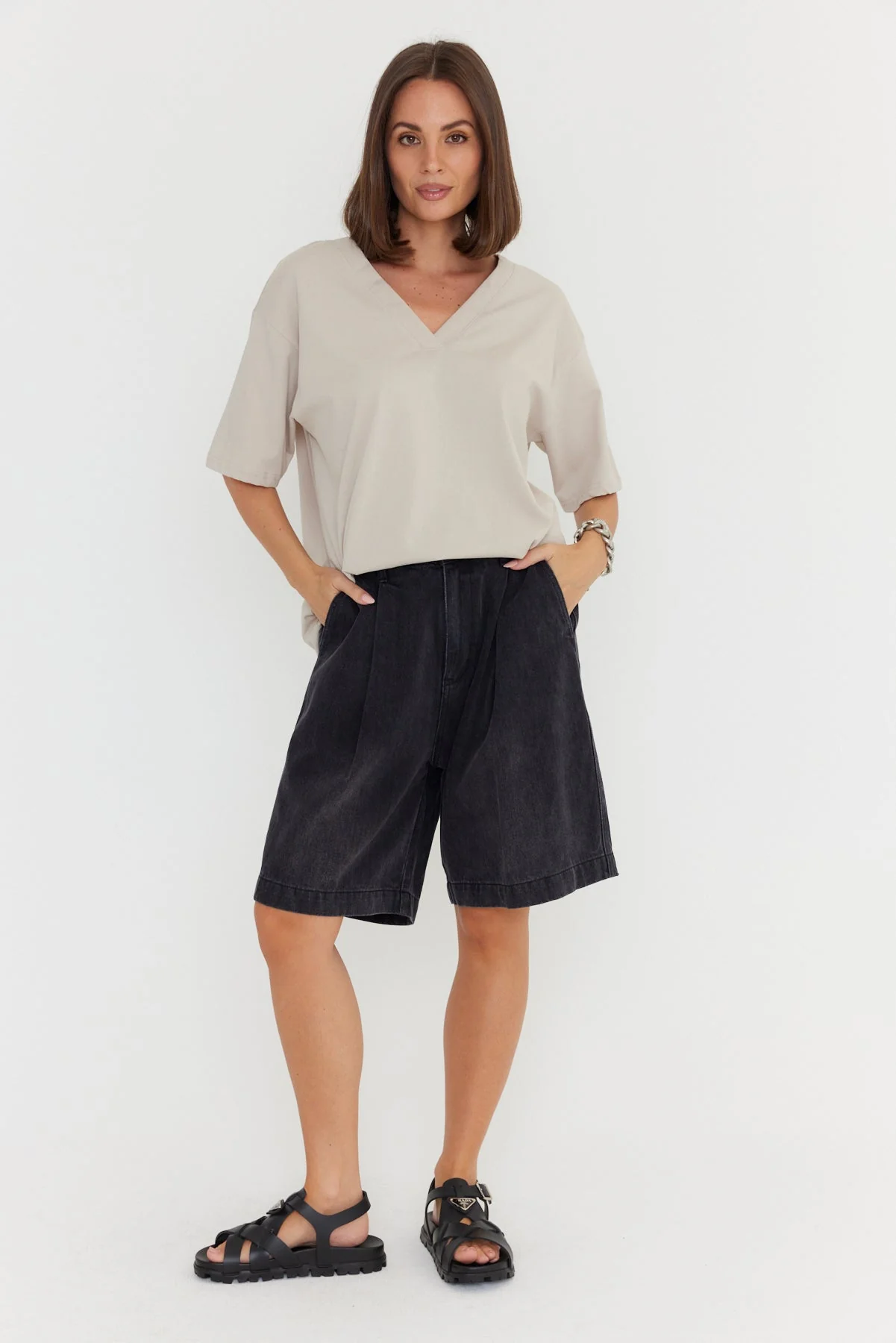 HARVEY Shorts Black Denim - Image 6
