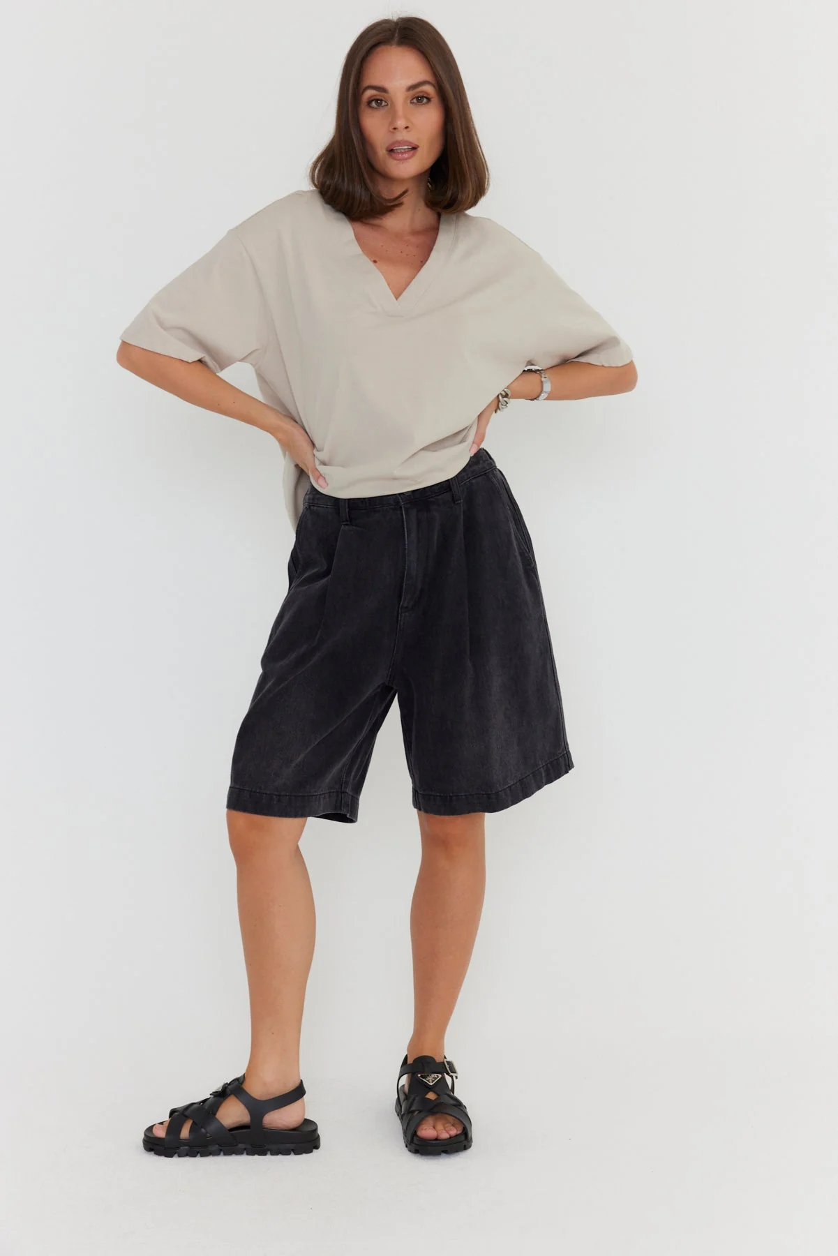 HARVEY Shorts Black Denim - Image 8