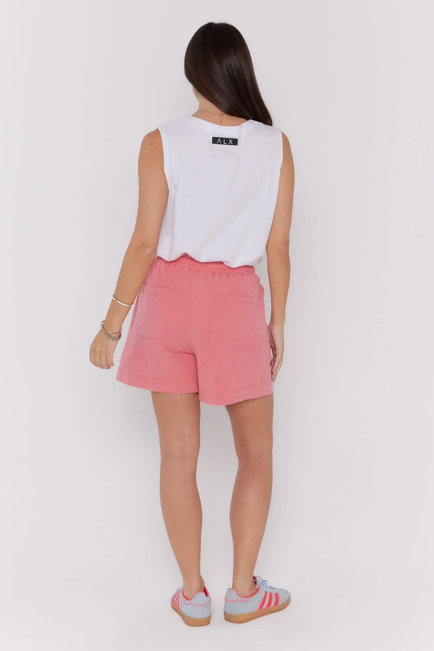 HIXA Shorts Acid Washed Coral - Image 12