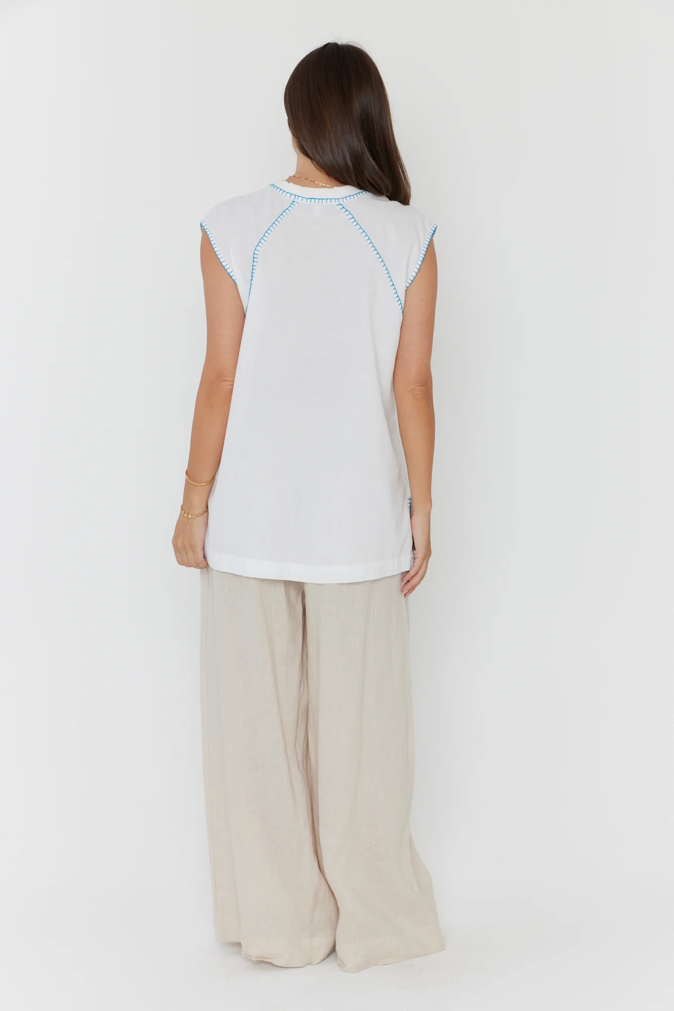 HUDSON Tank White/Electric Blue - Image 11