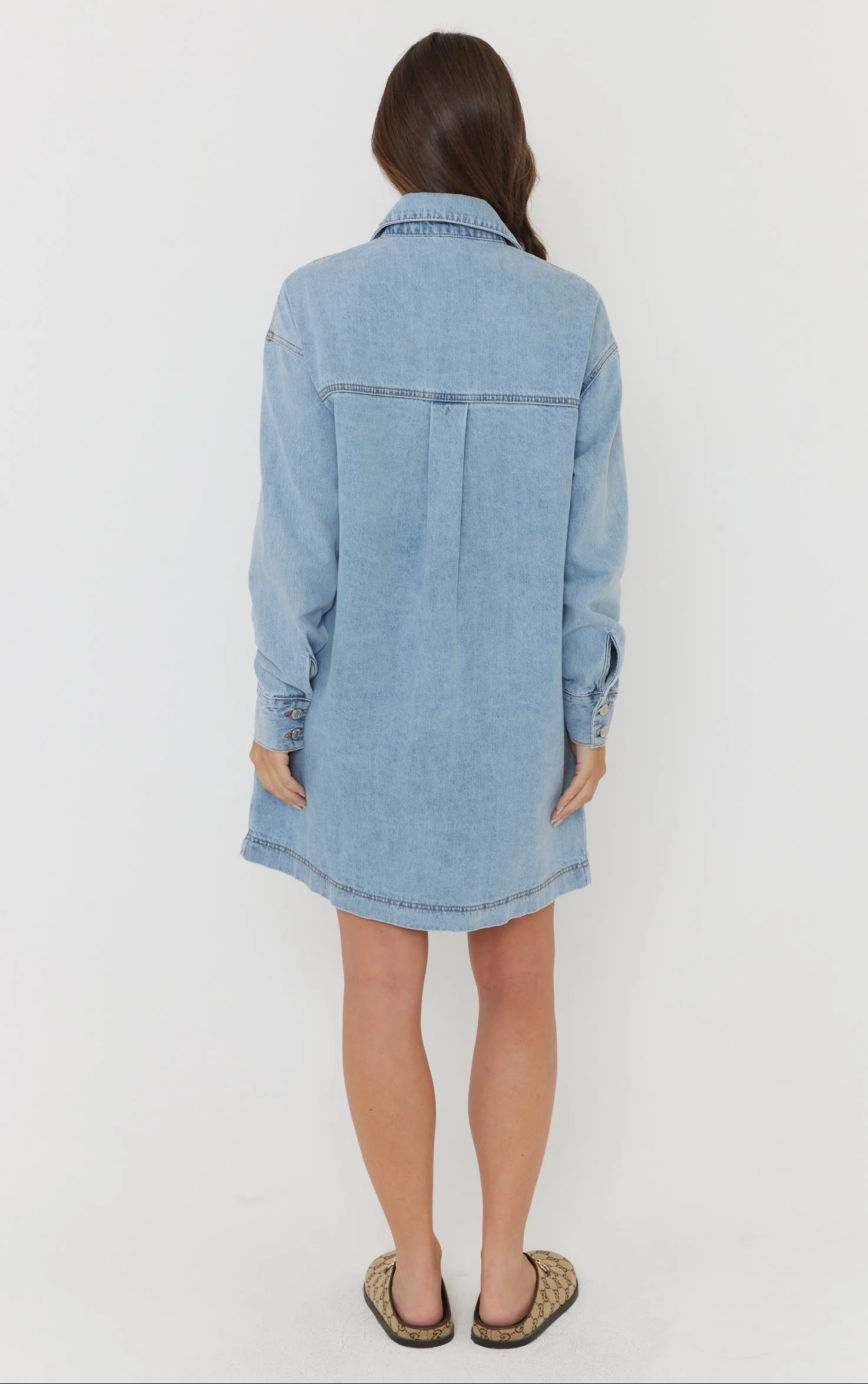 IGLUM Mini Dress Light Blue Wash - Image 10