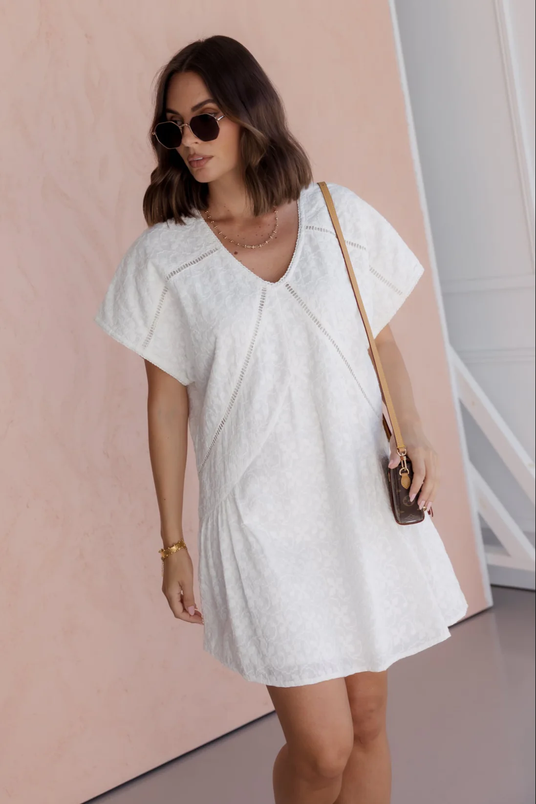 ISAAC Dress White