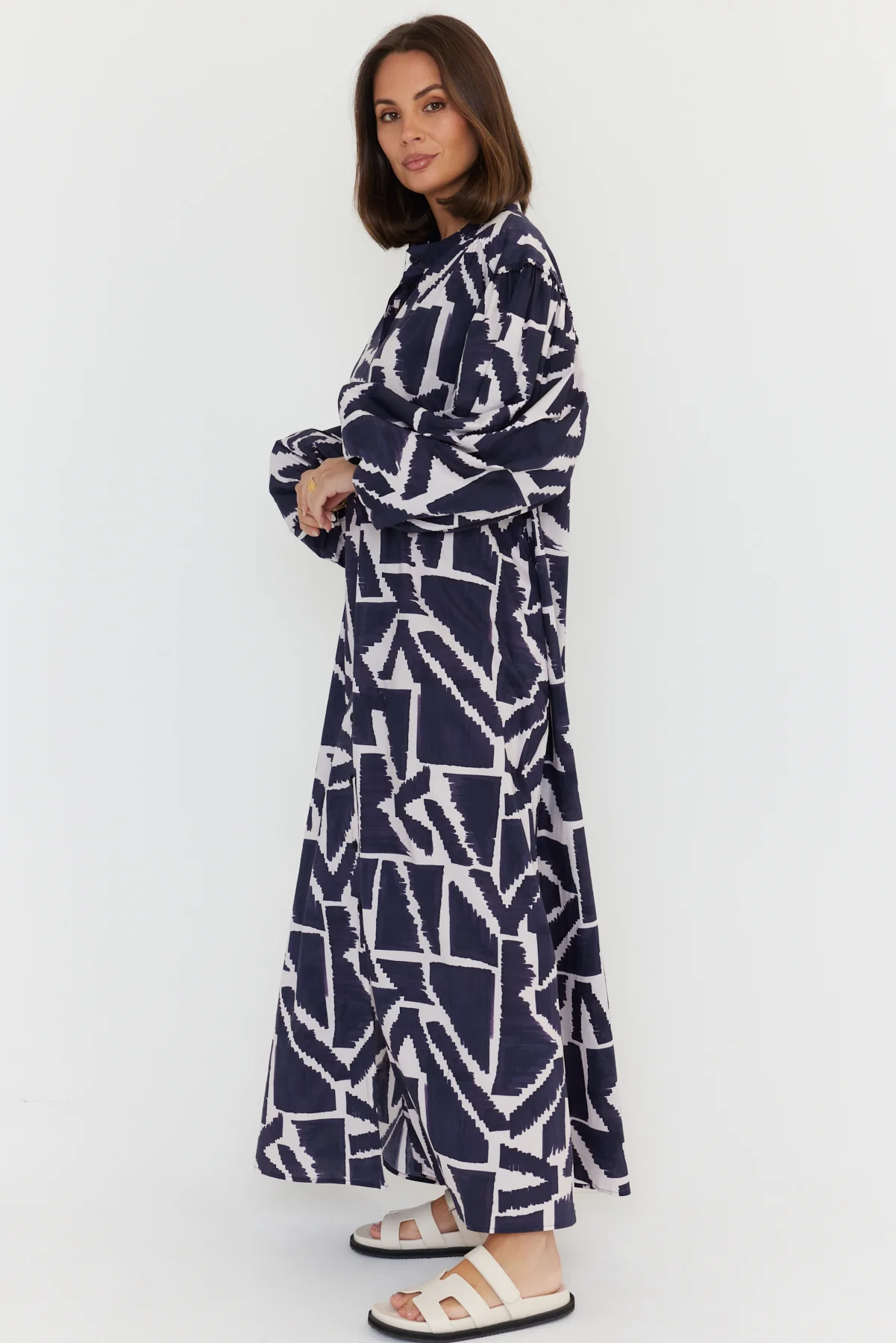 JACK Dress Navy Geo Print - Image 10