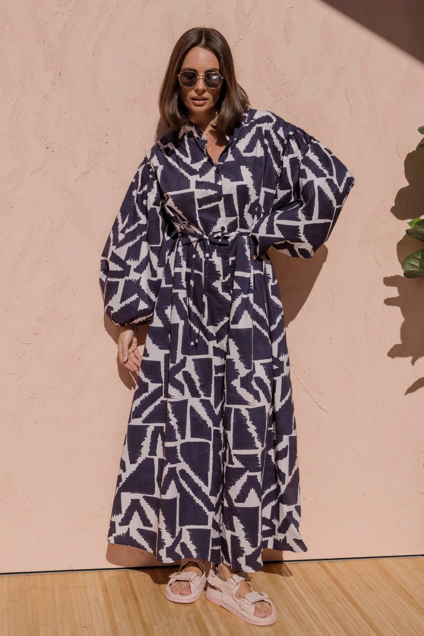 JACK Dress Navy Geo Print - Image 5