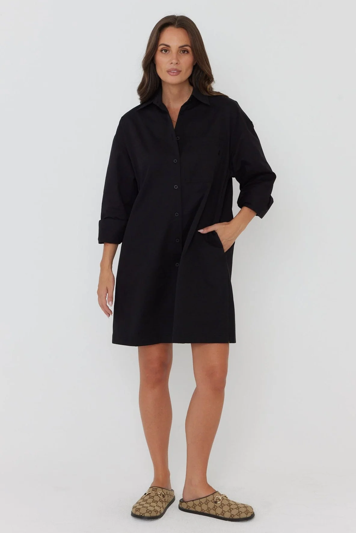 JETT Mini Dress Black - Image 8
