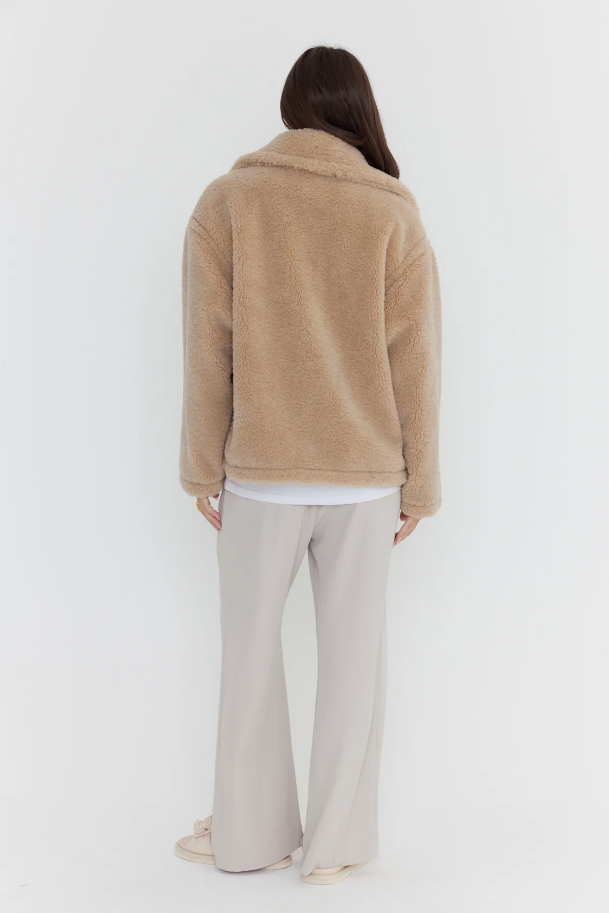 JETTY Faux Jacket Beige - Image 14