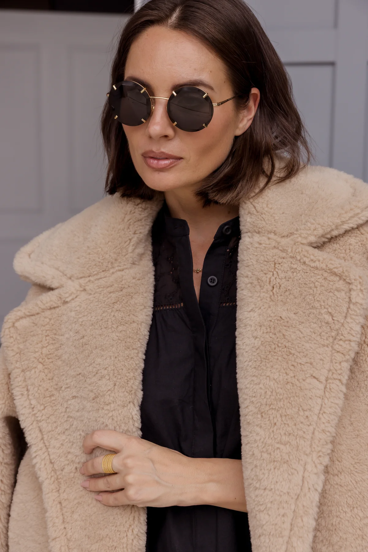 JETTY Faux Jacket Beige - Image 7