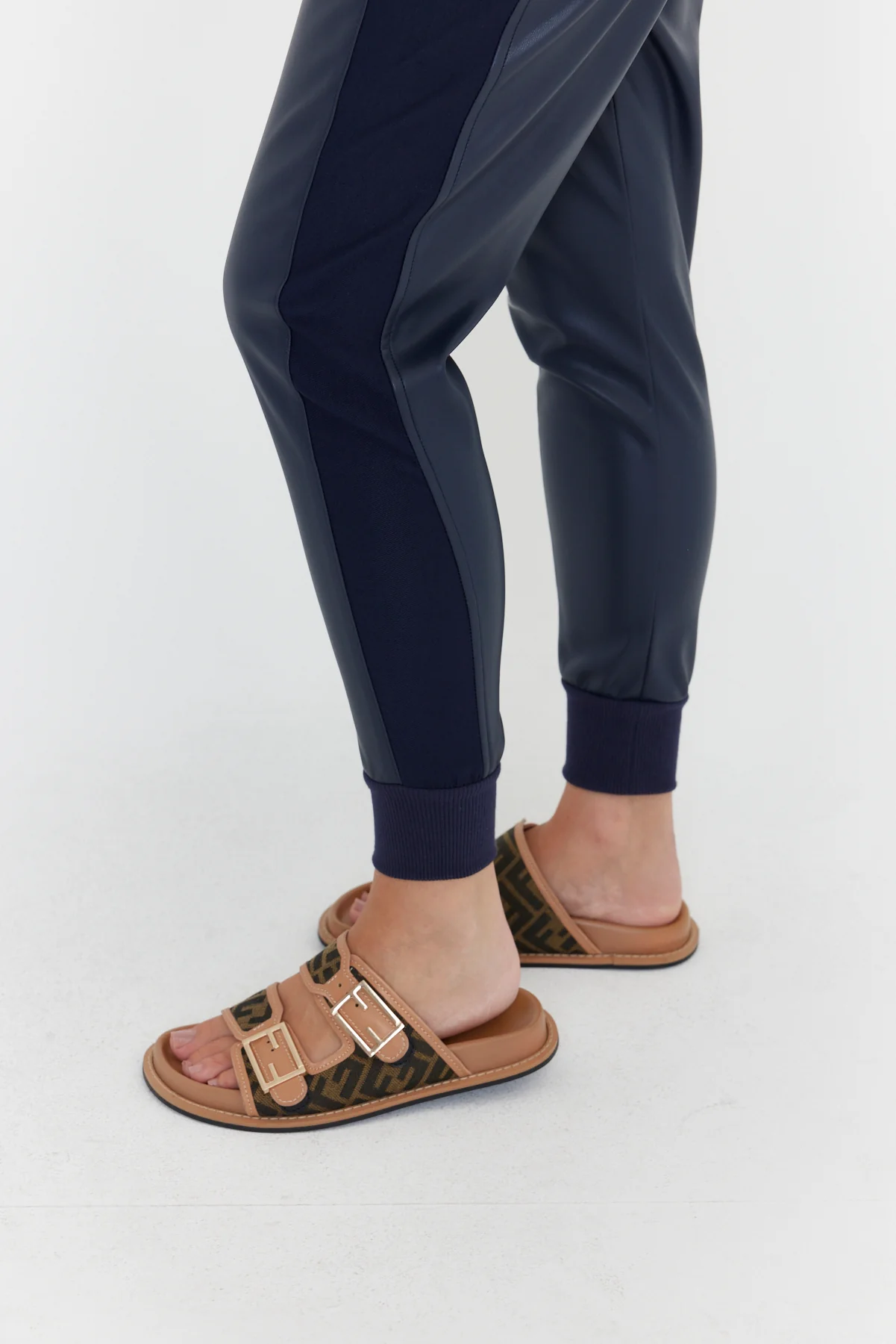 JOEY Pants Vegan Leather Navy - Image 9