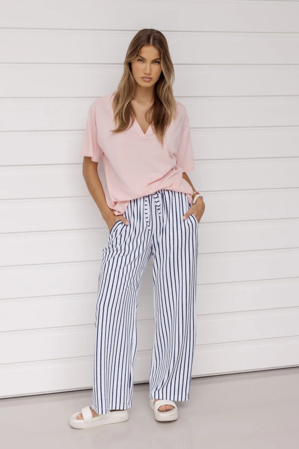 JOJO Pants Navy Stripe - Image 6